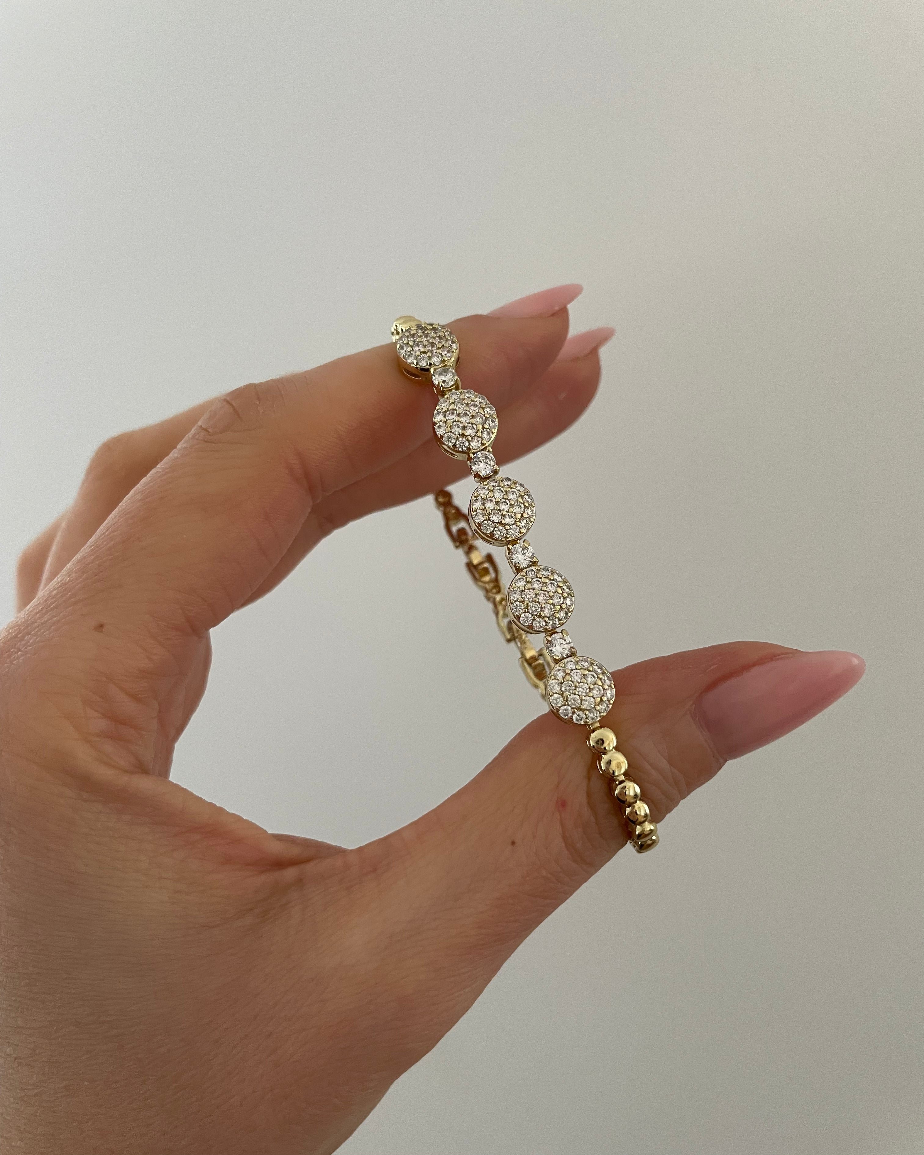 Armband VIP Dots Round -14K vergoldet