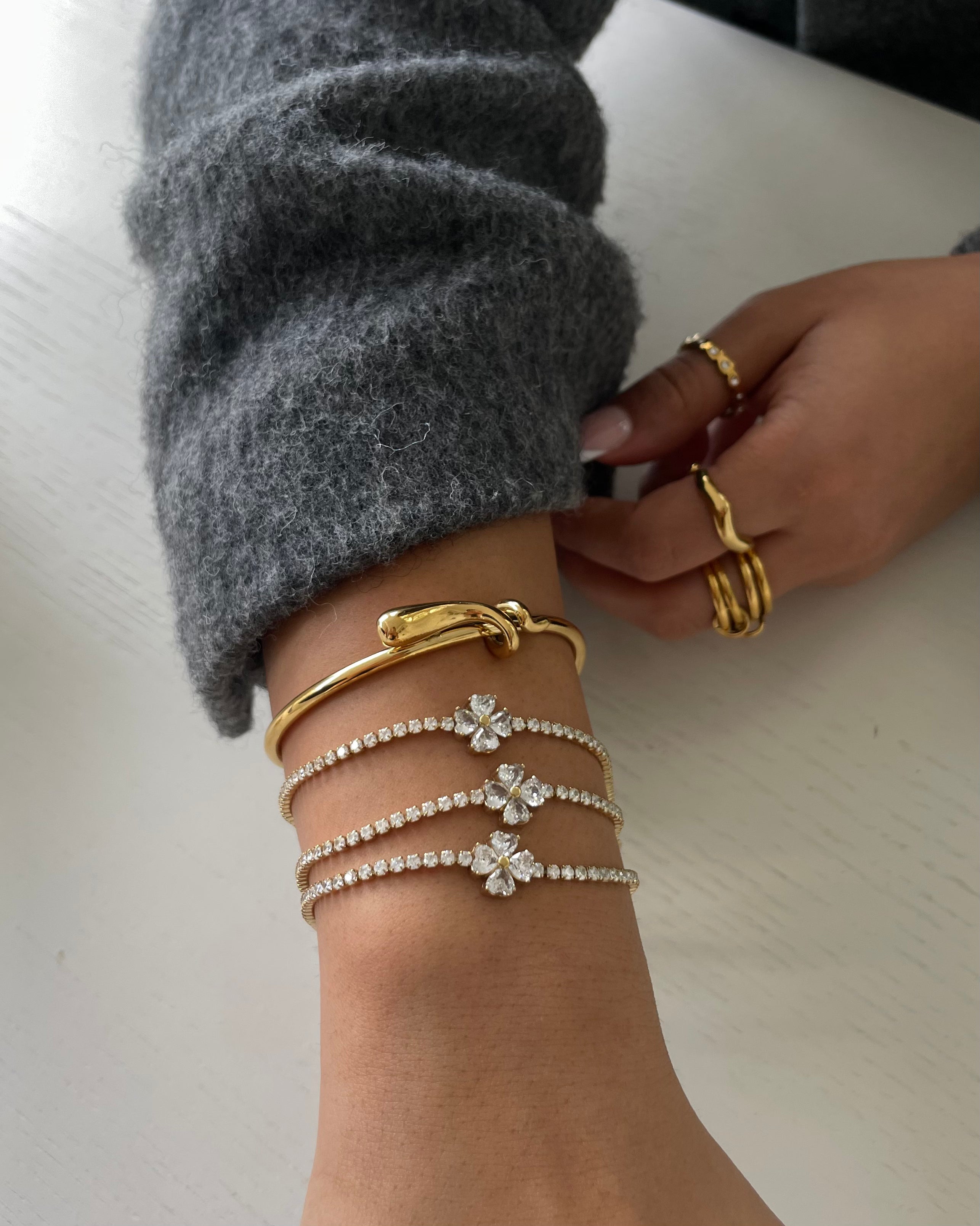 Armband Tennis Flower