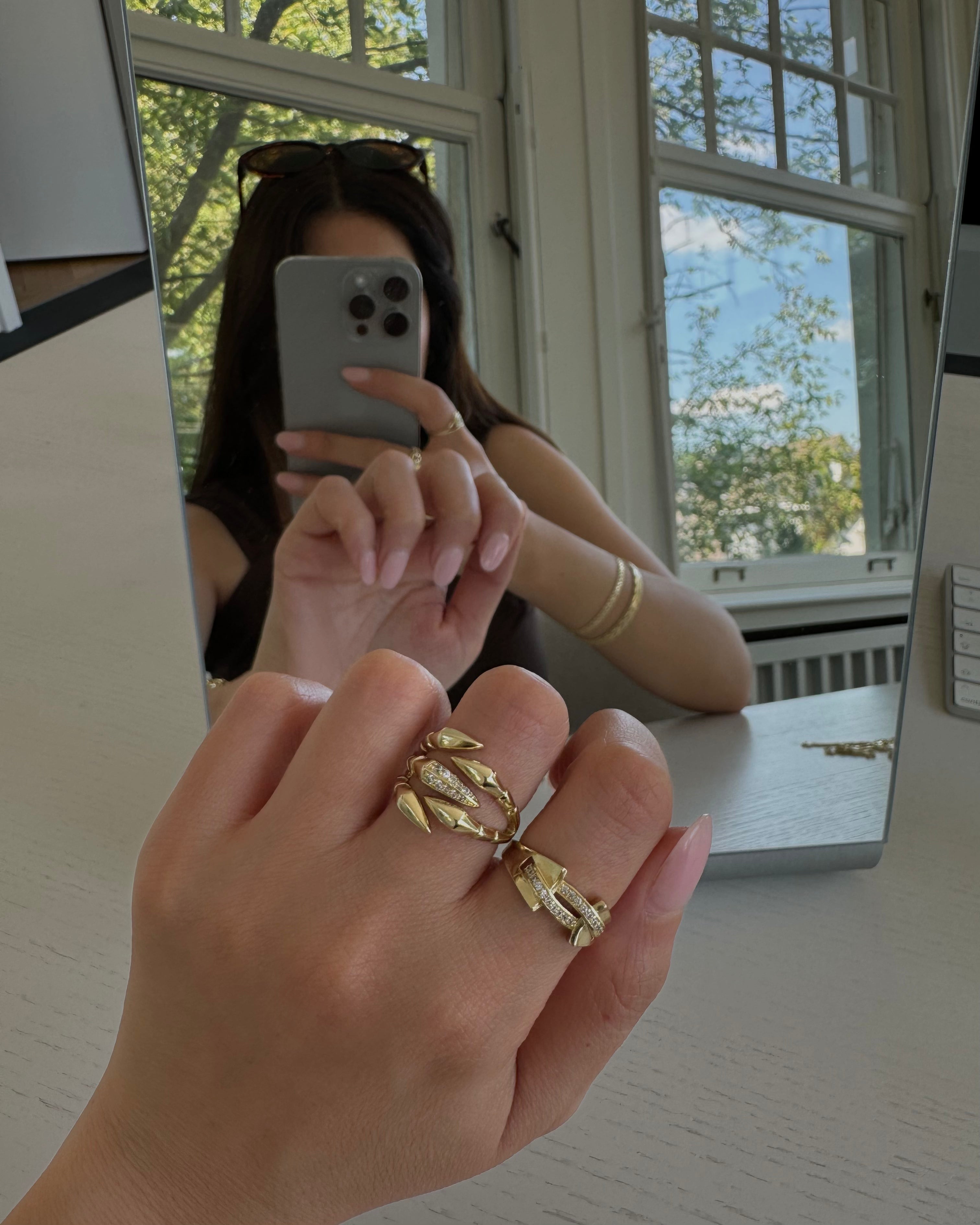 Ring VIP Claw -14K vergoldet