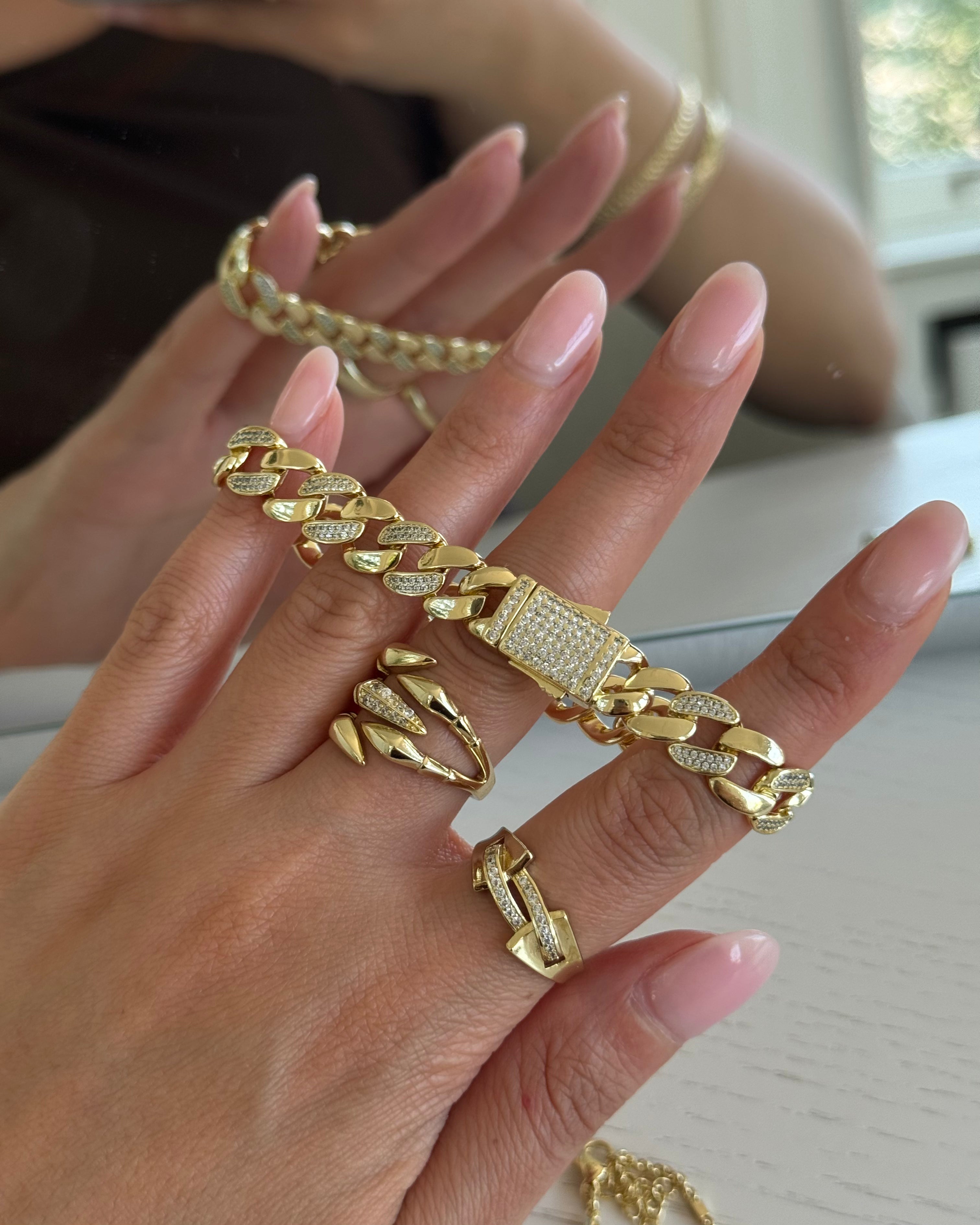 Armband Gourmet Chain Chic -14K vergoldet