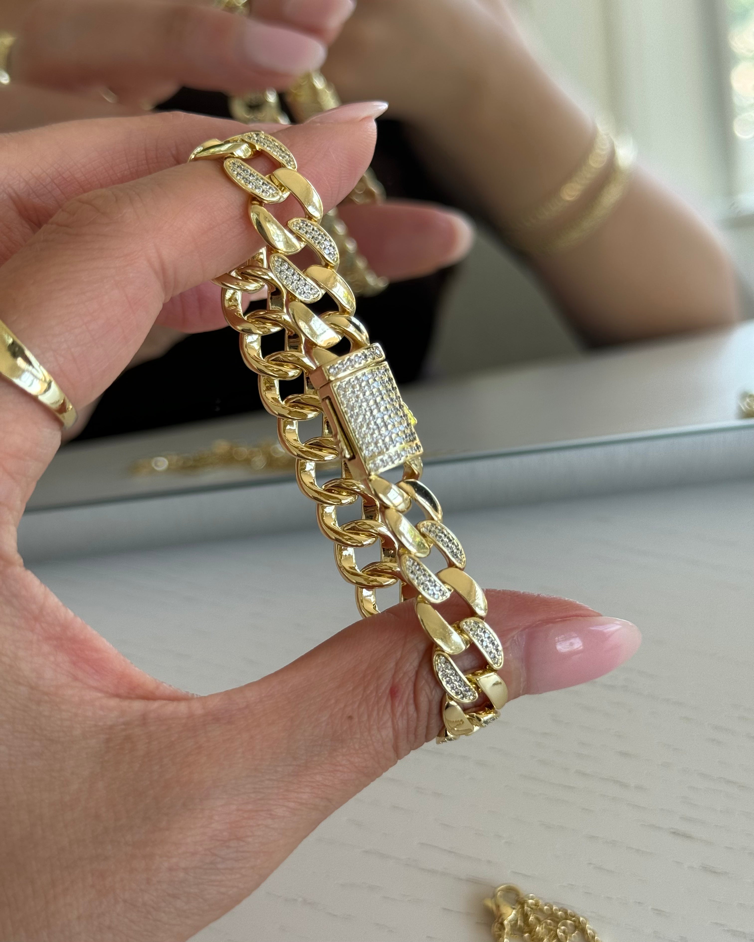 Armband Gourmet Chain Chic -14K vergoldet