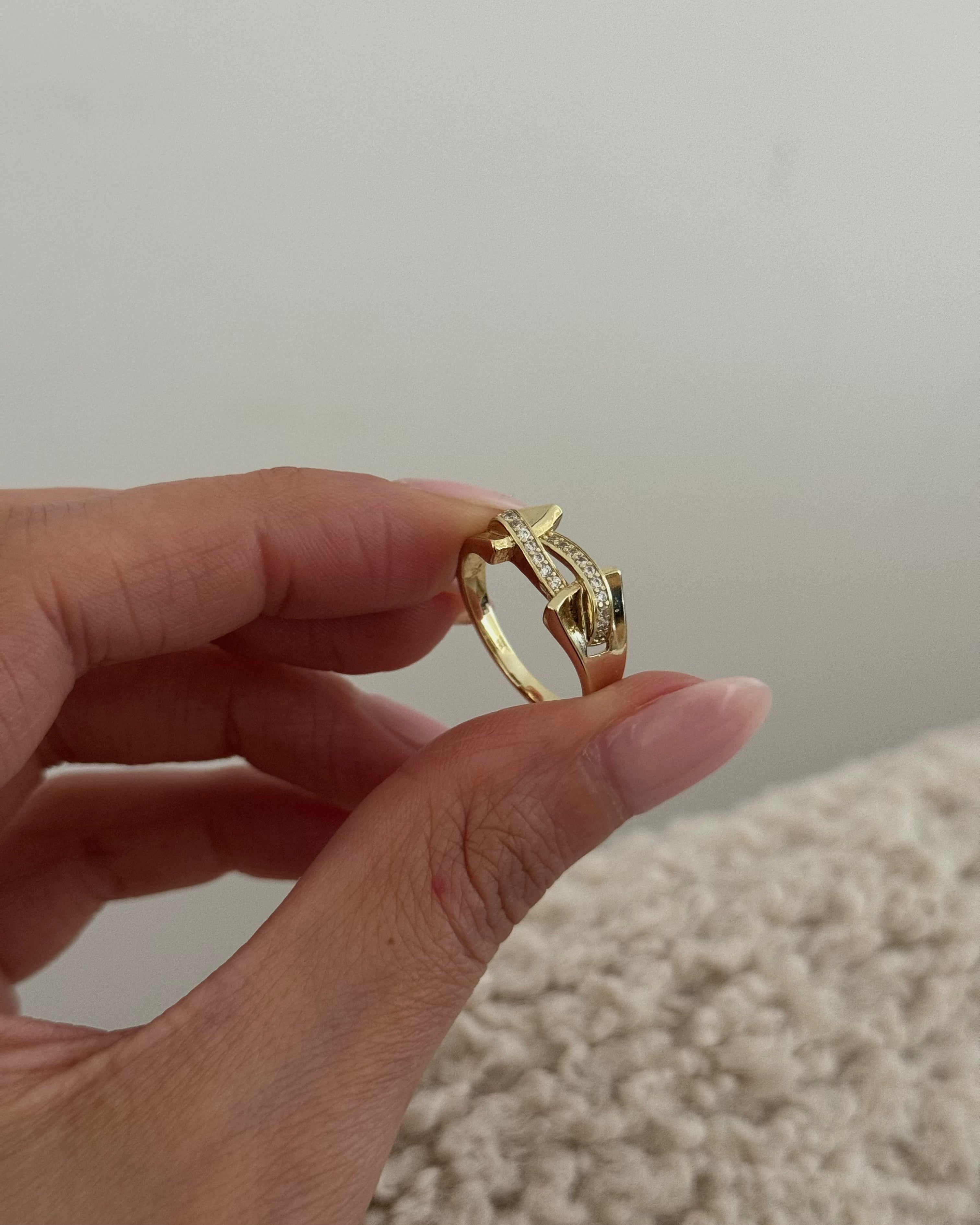 Ring VIP Crossa -14K vergoldet