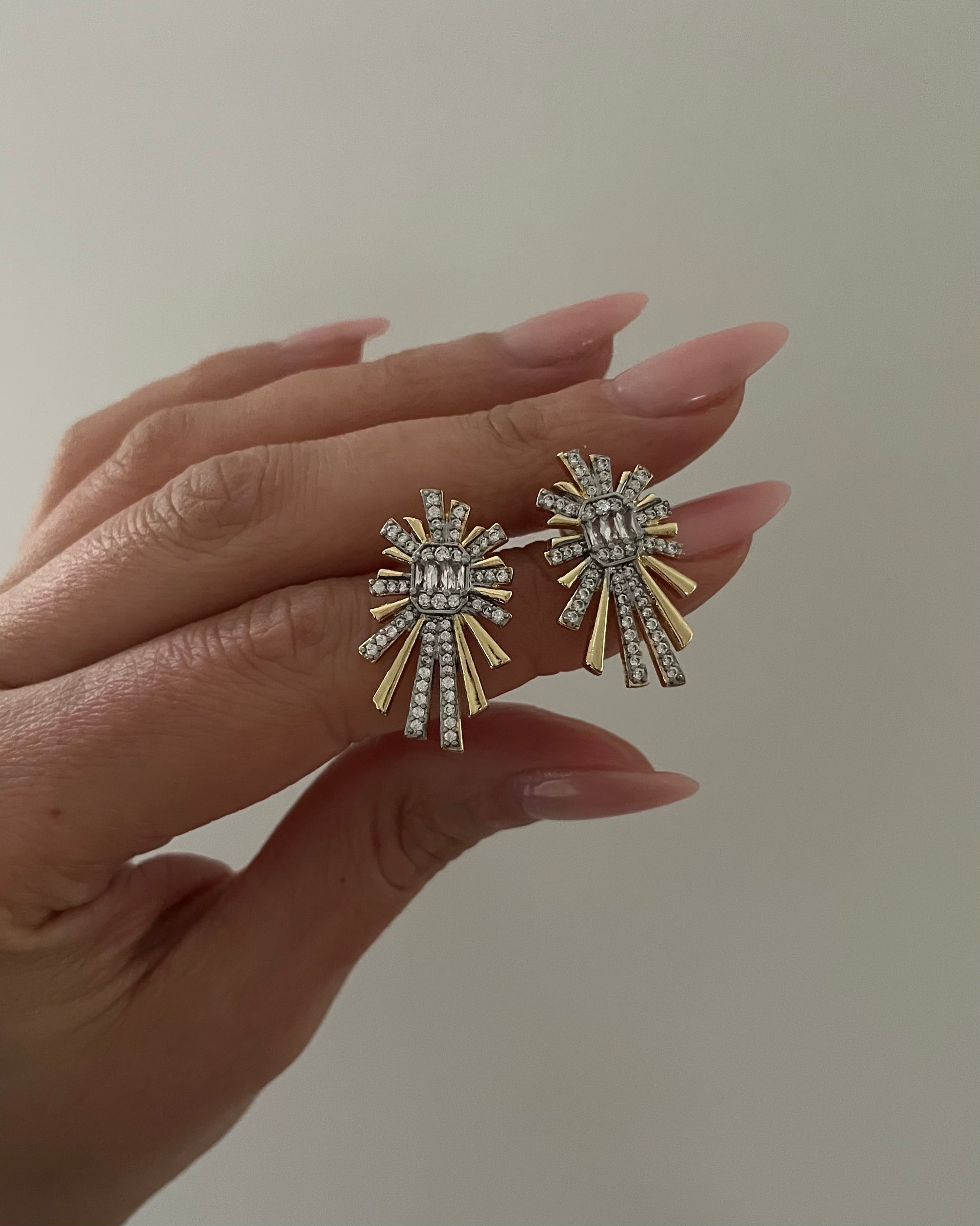 Ohrringe Lux Solaris -14K vergoldet