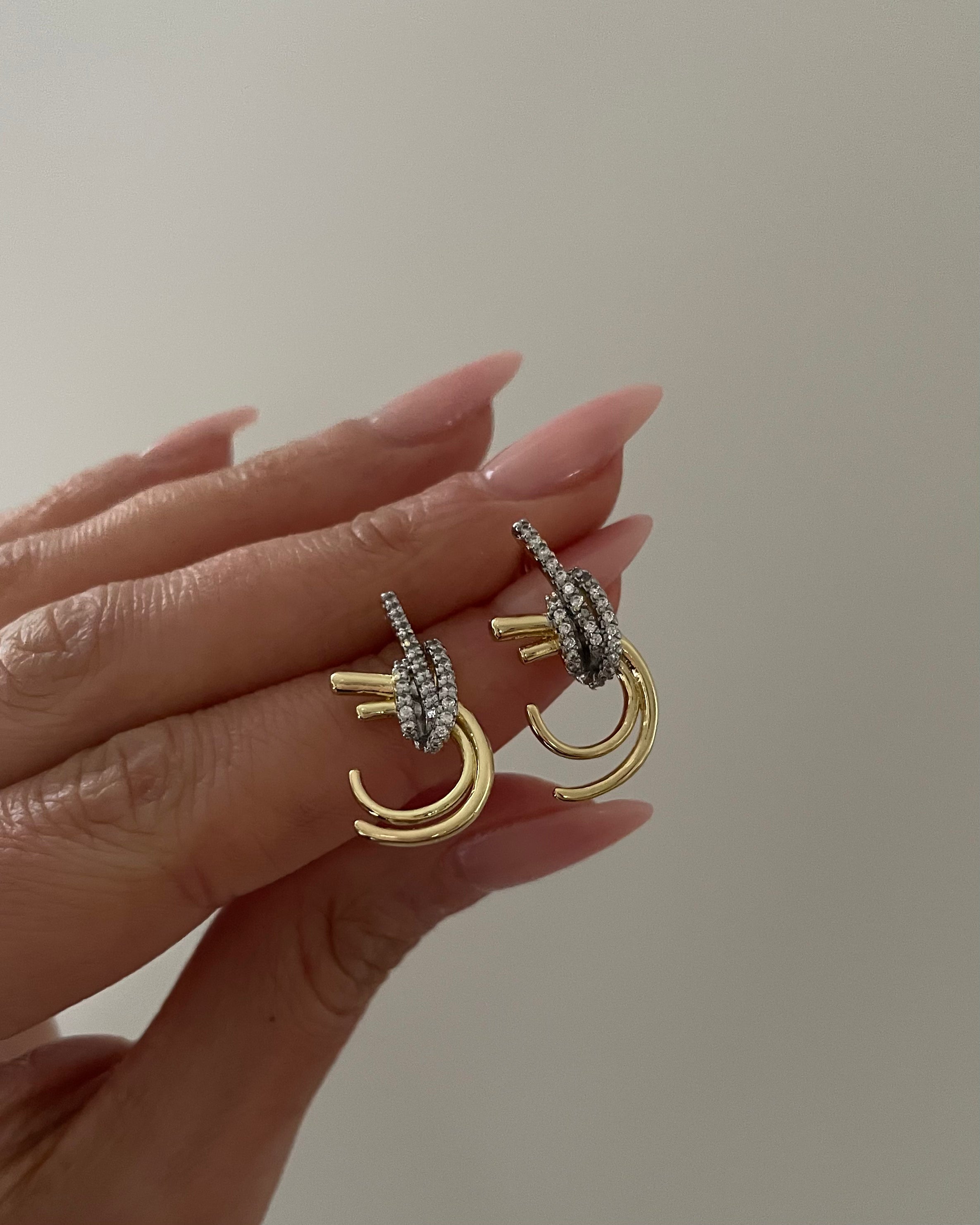 Ohrringe Lux Luna - 14K vergoldet