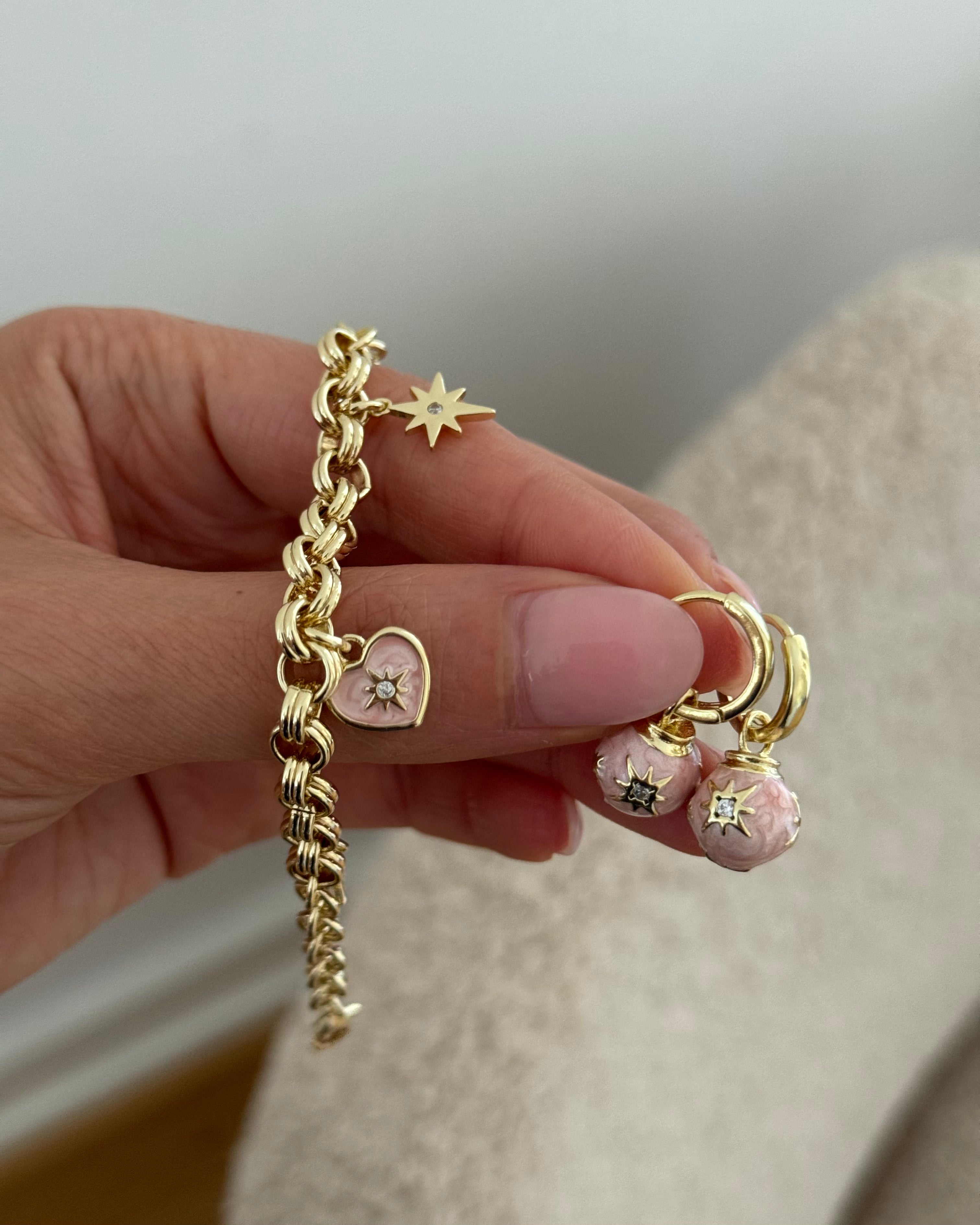 Armband VIP Charm Rose -14K vergoldet