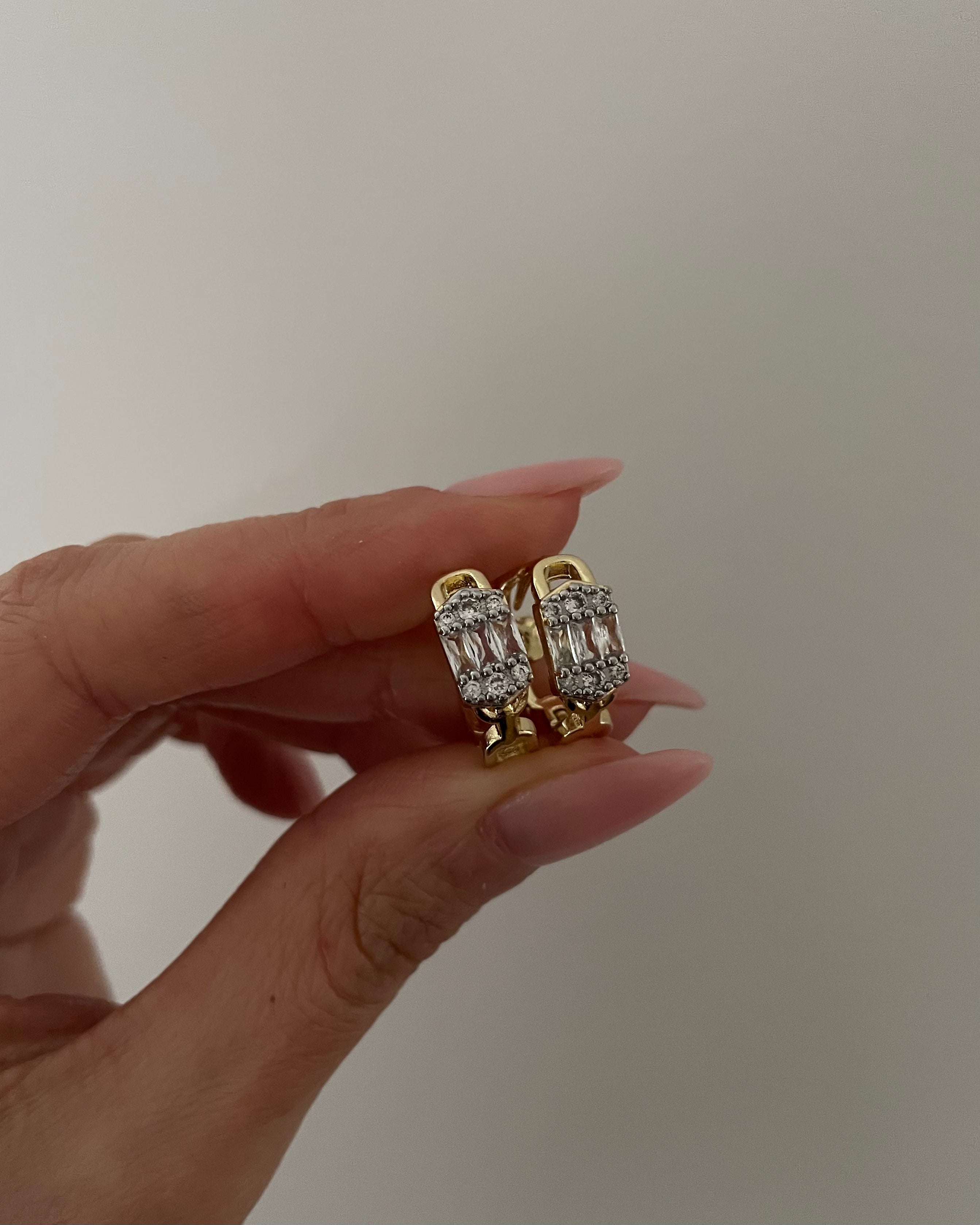 Creolen Lux Brillant -14K vergoldet