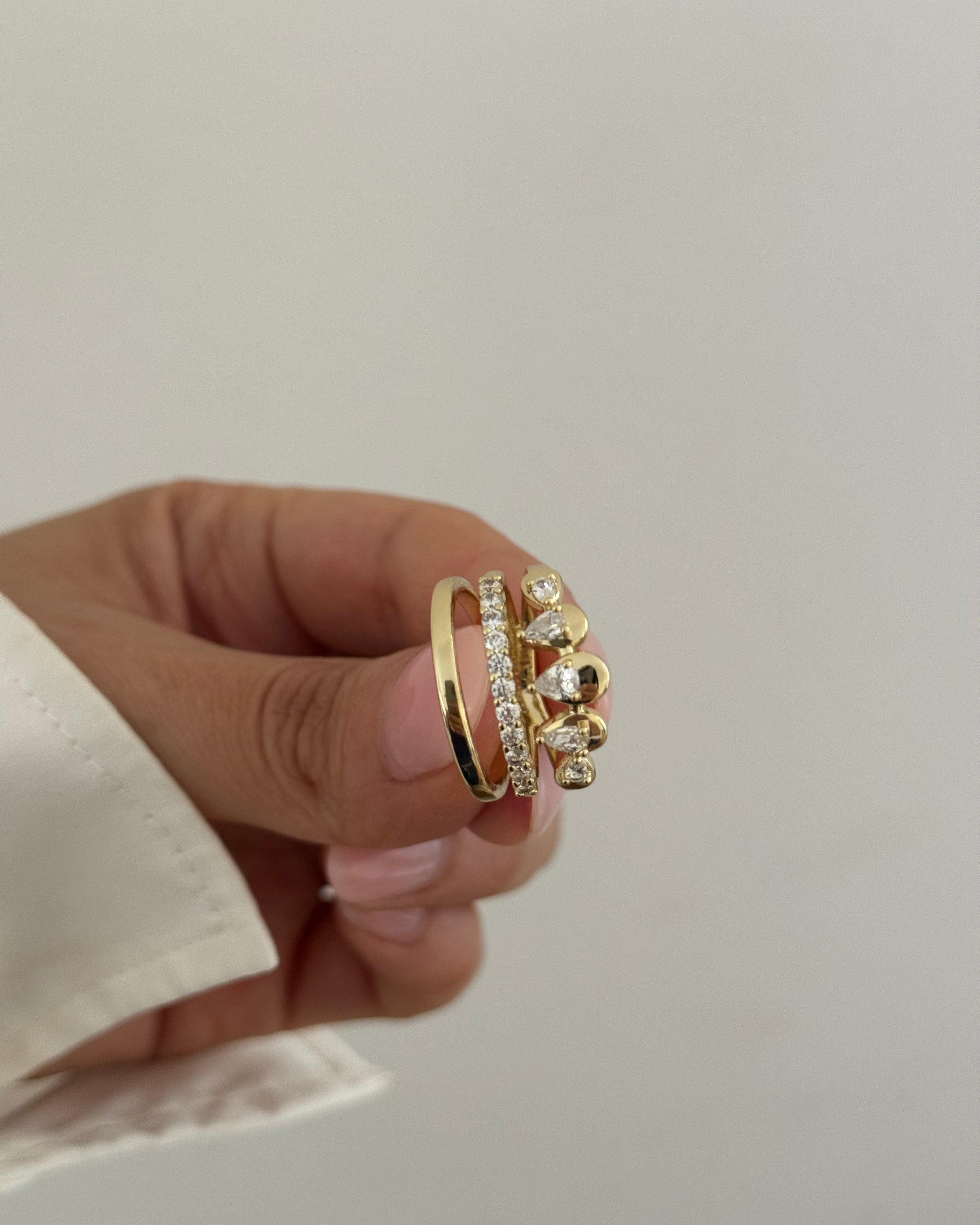Ring VIP Layer Drop -14K vergoldet