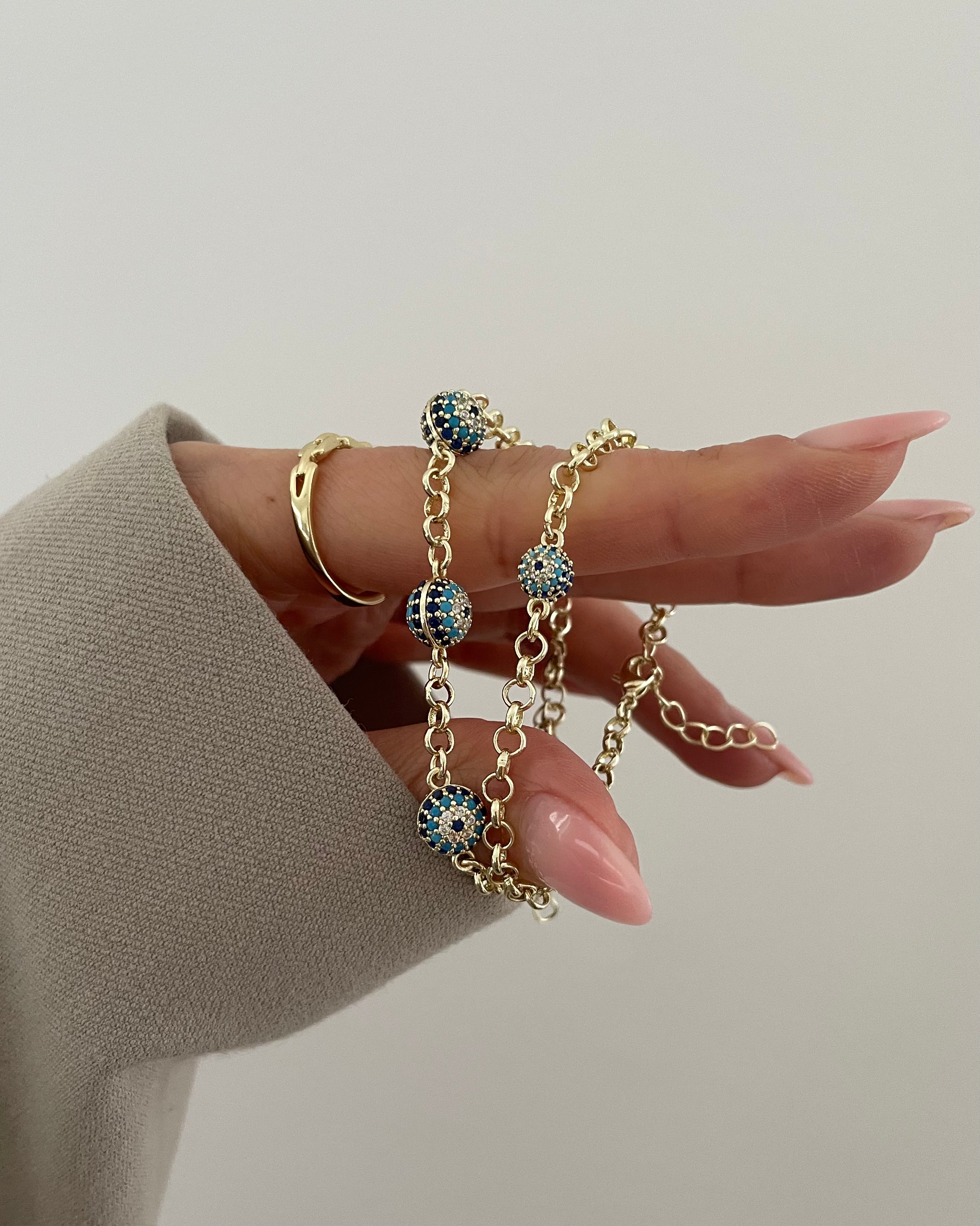 Armband VIP Nazar -14K vergoldet