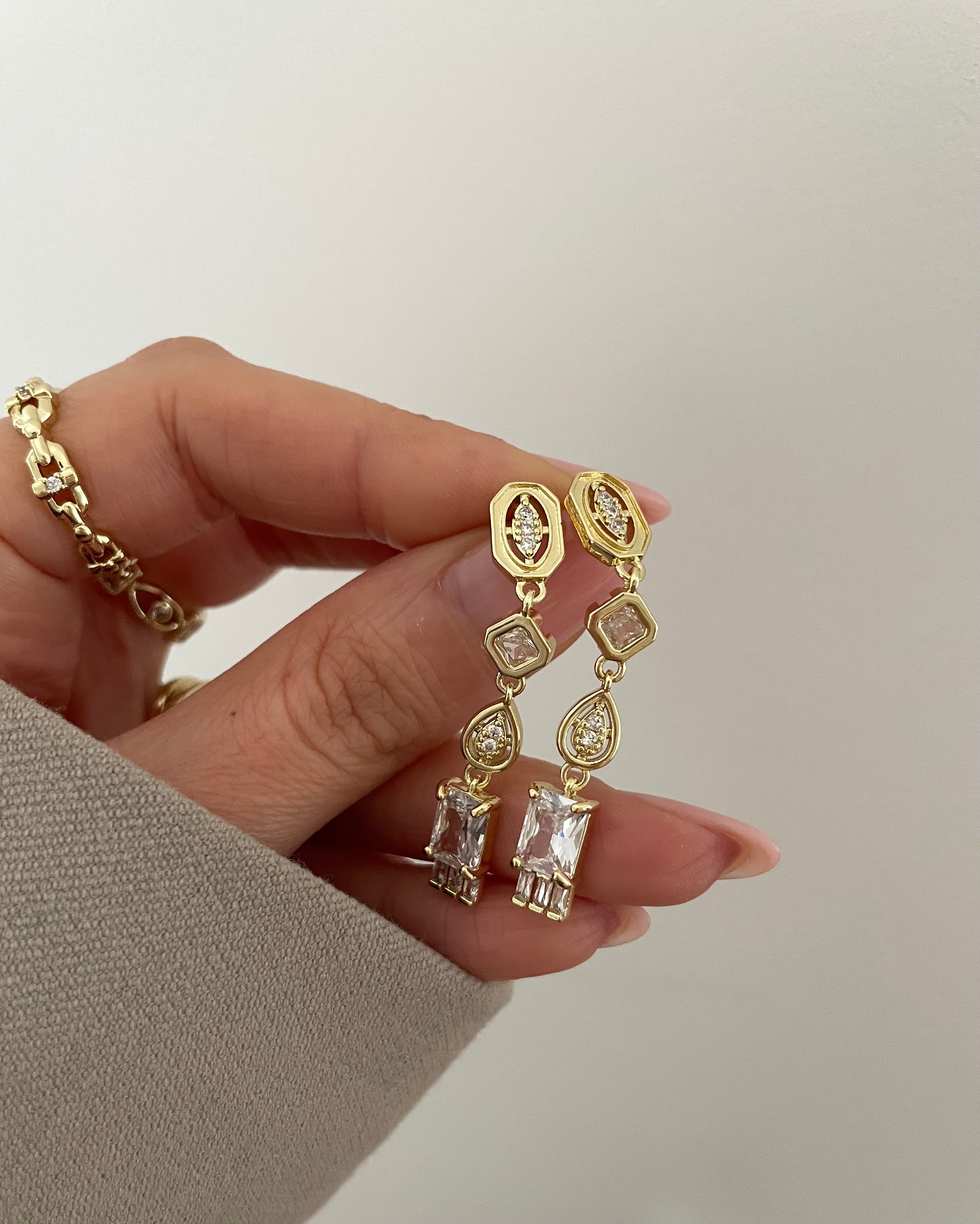 Ohrringe VIP Drop Eye - 14K vergoldet