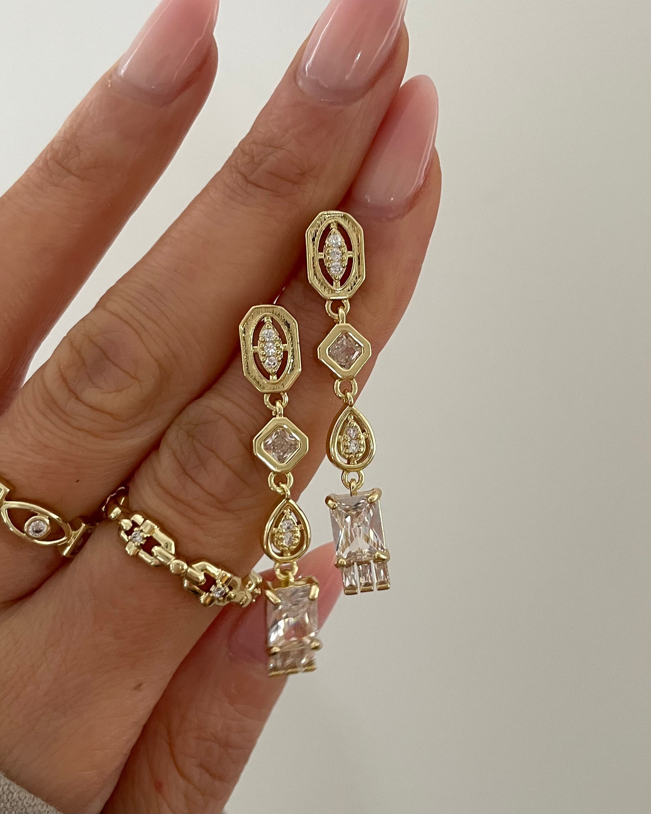 Ohrringe VIP Drop Eye - 14K vergoldet