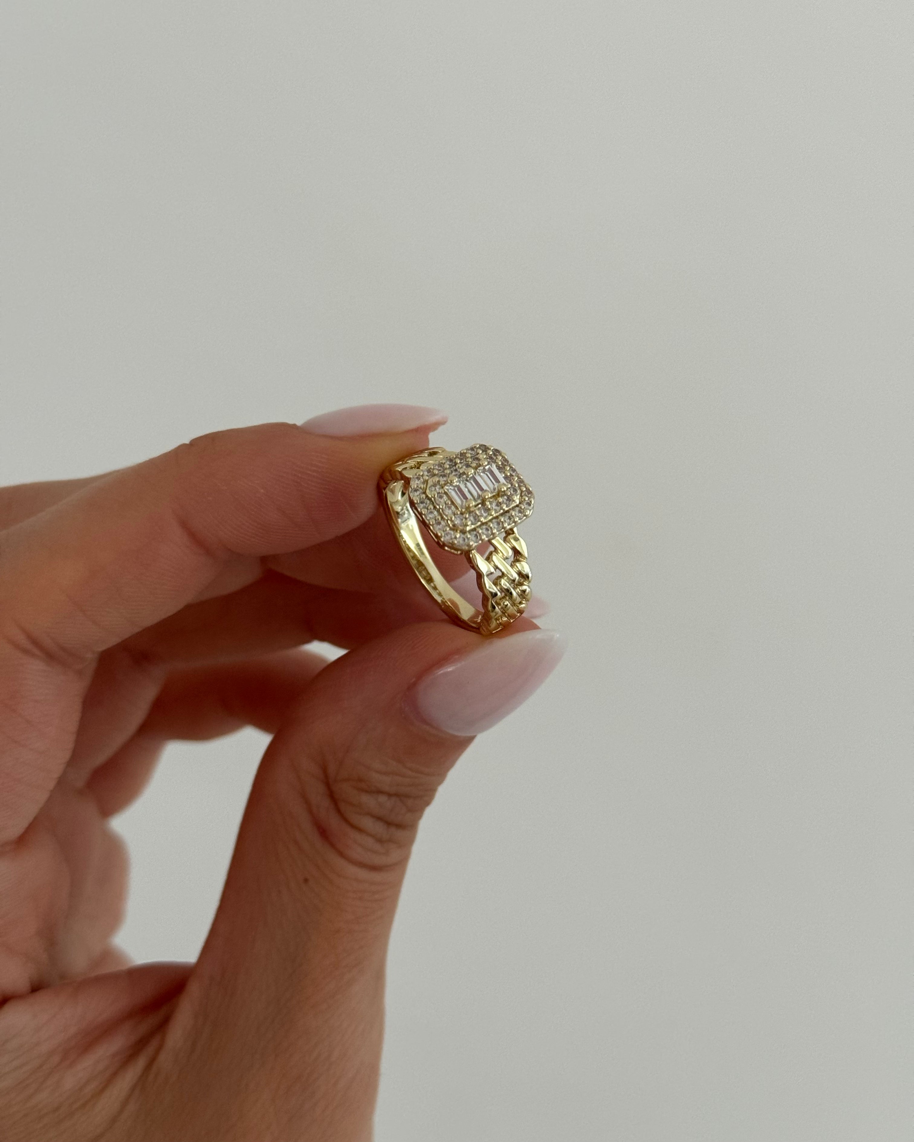Ring VIP Baguette -14K vergoldet