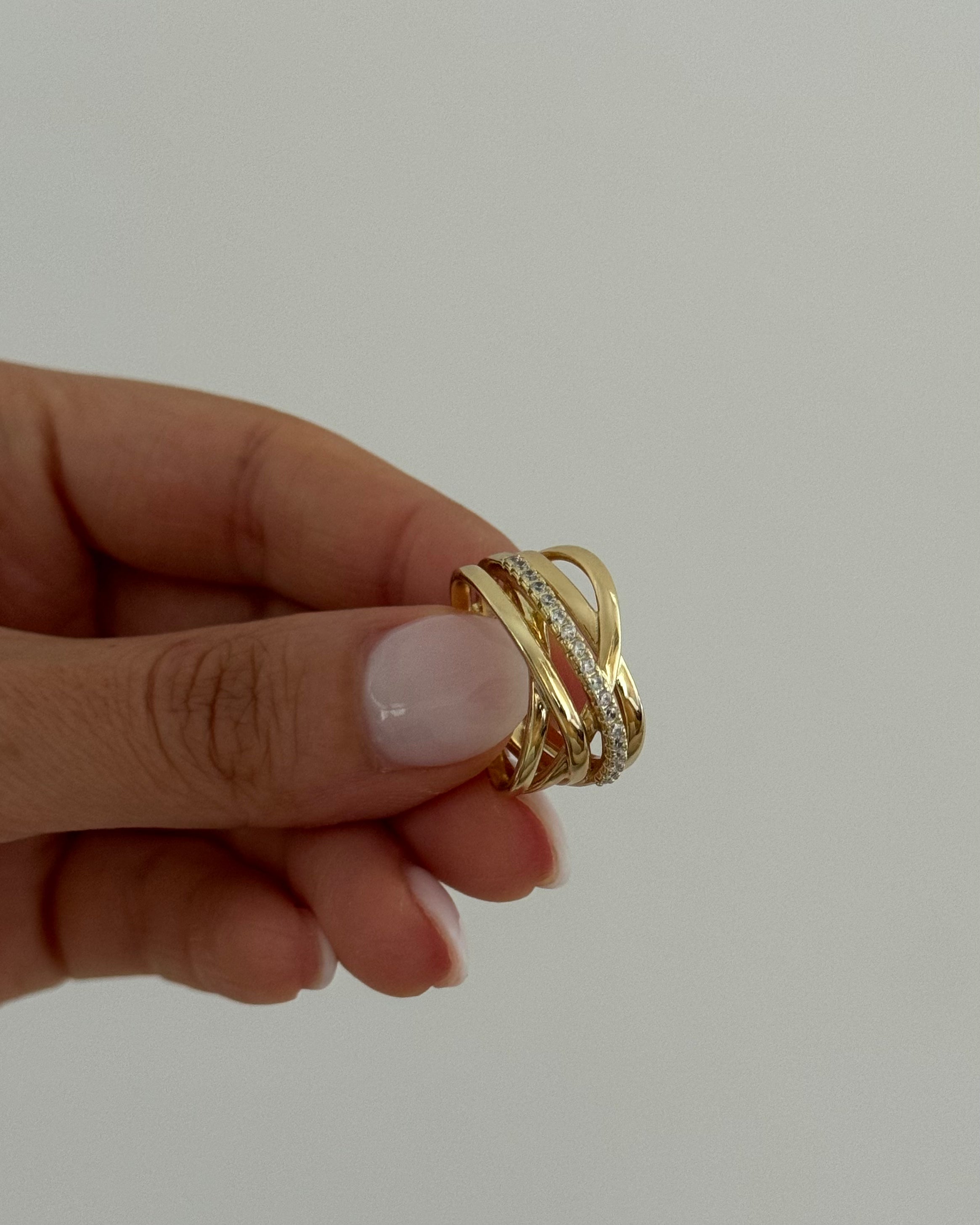 Ring VIP Layer Linea -14K vergoldet