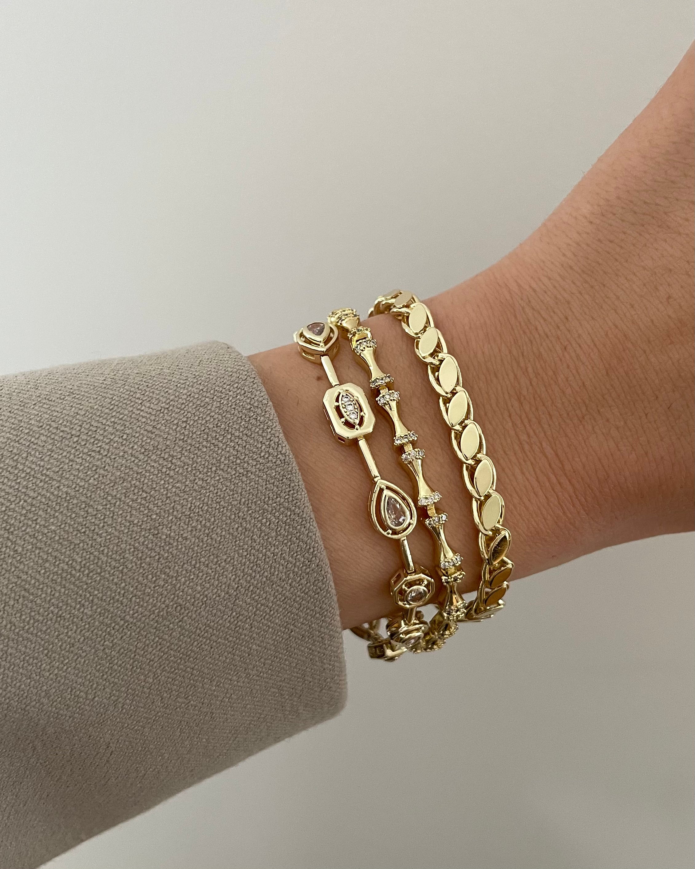 Armband VIP Drop Eye  -14K vergoldet