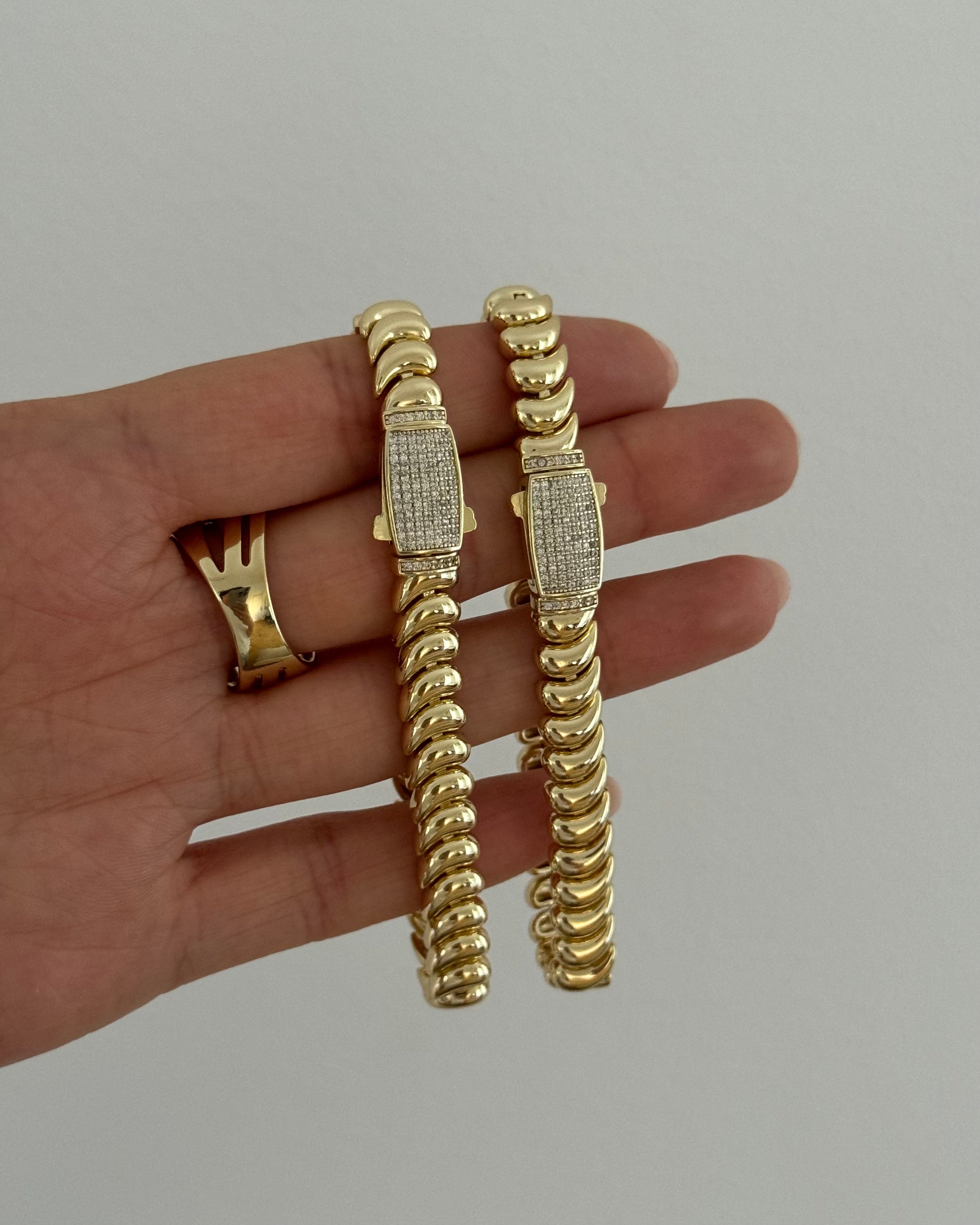 Armband VIP Gurmet Drop -14K vergoldet