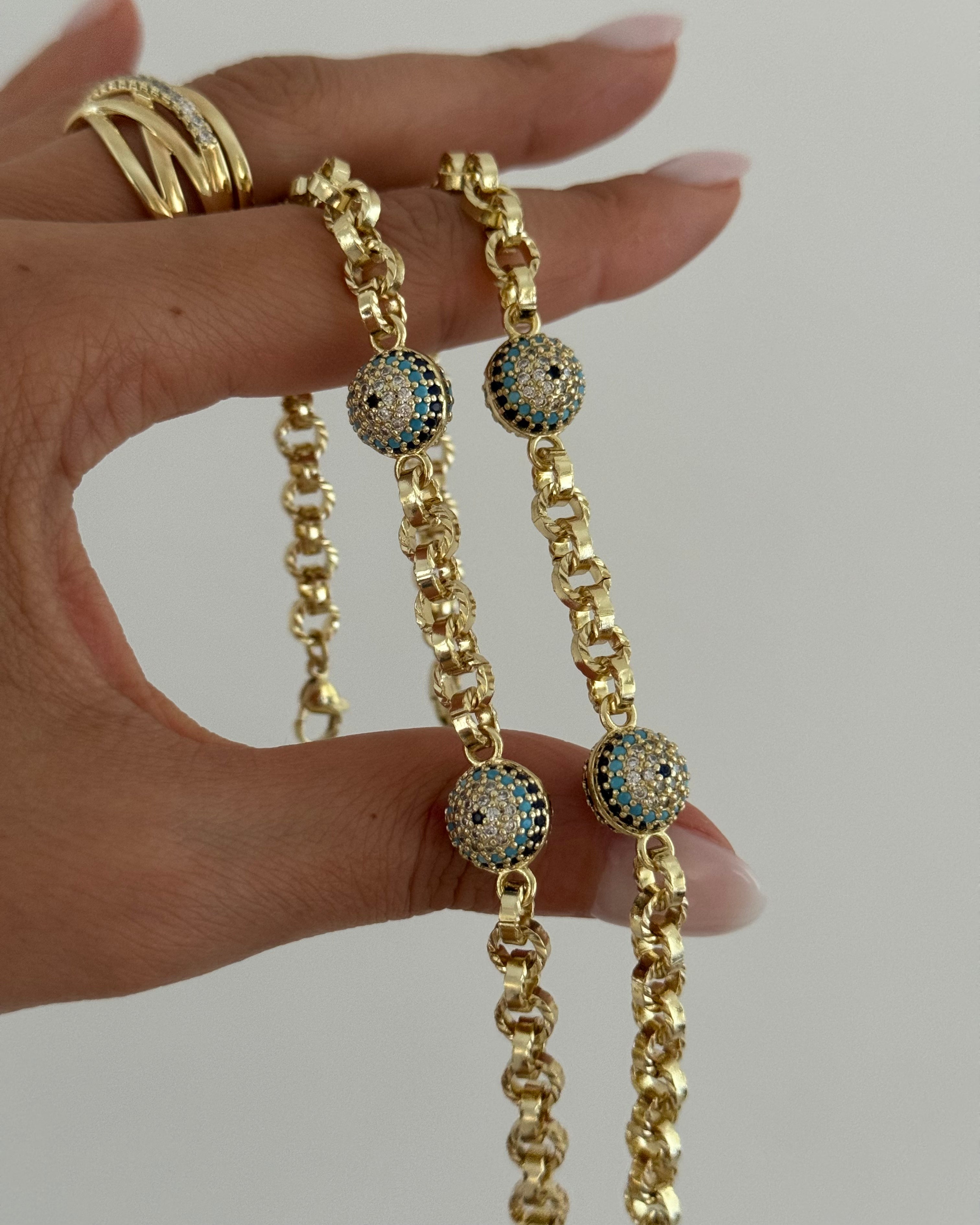Armband VIP Nazar -14K vergoldet