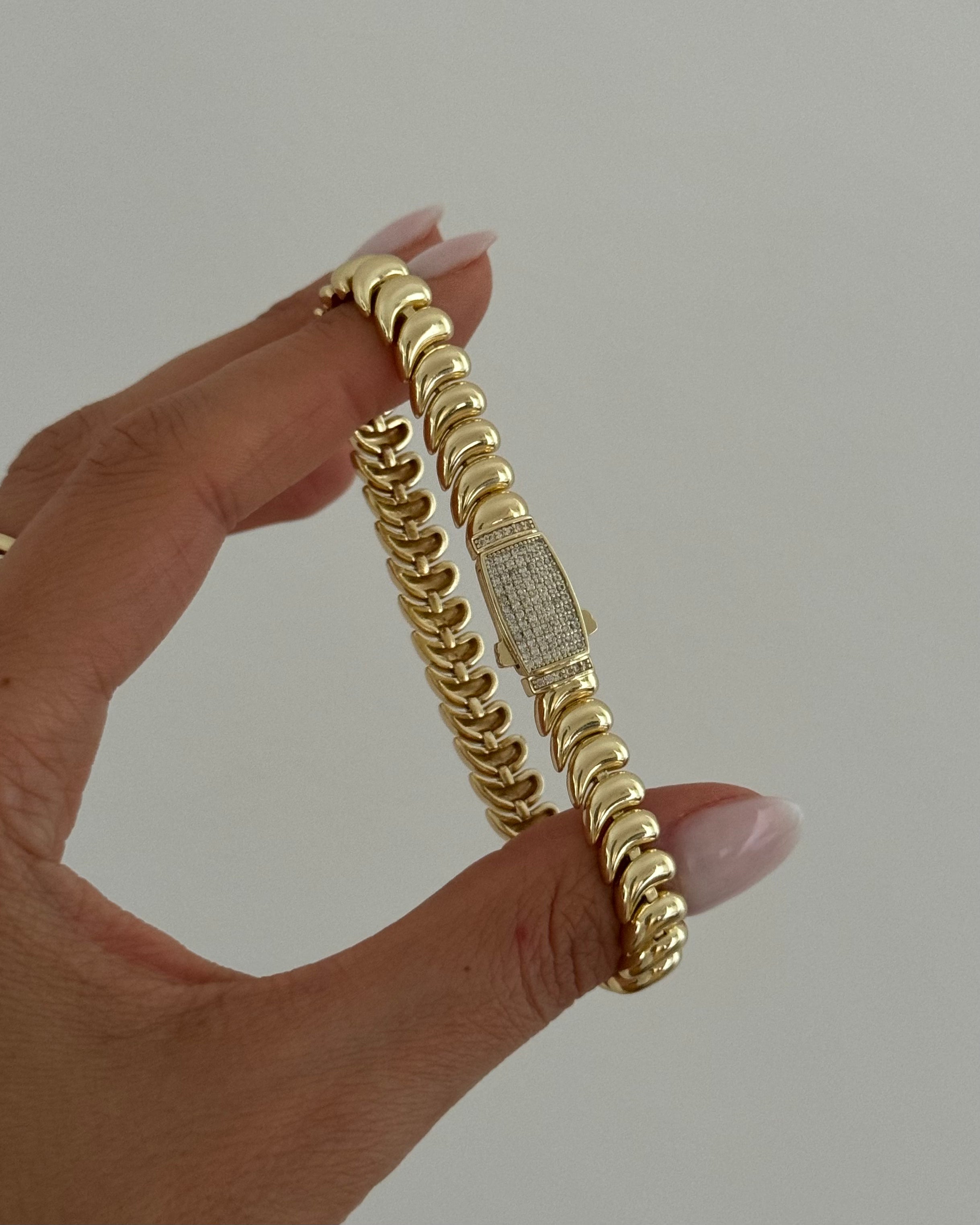 Armband VIP Gurmet Drop -14K vergoldet