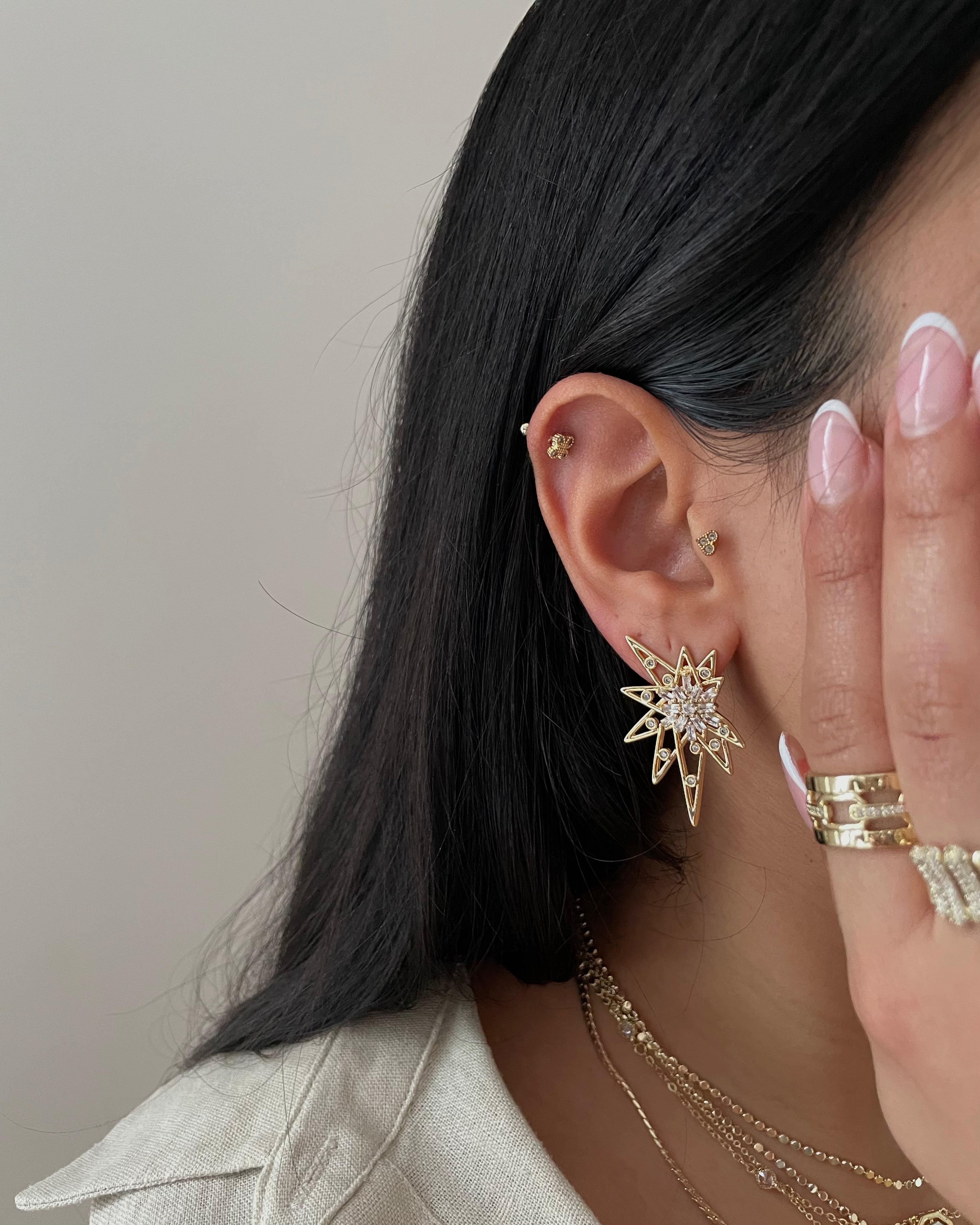 Ohrringe VIP Astrsa -14K vergoldet