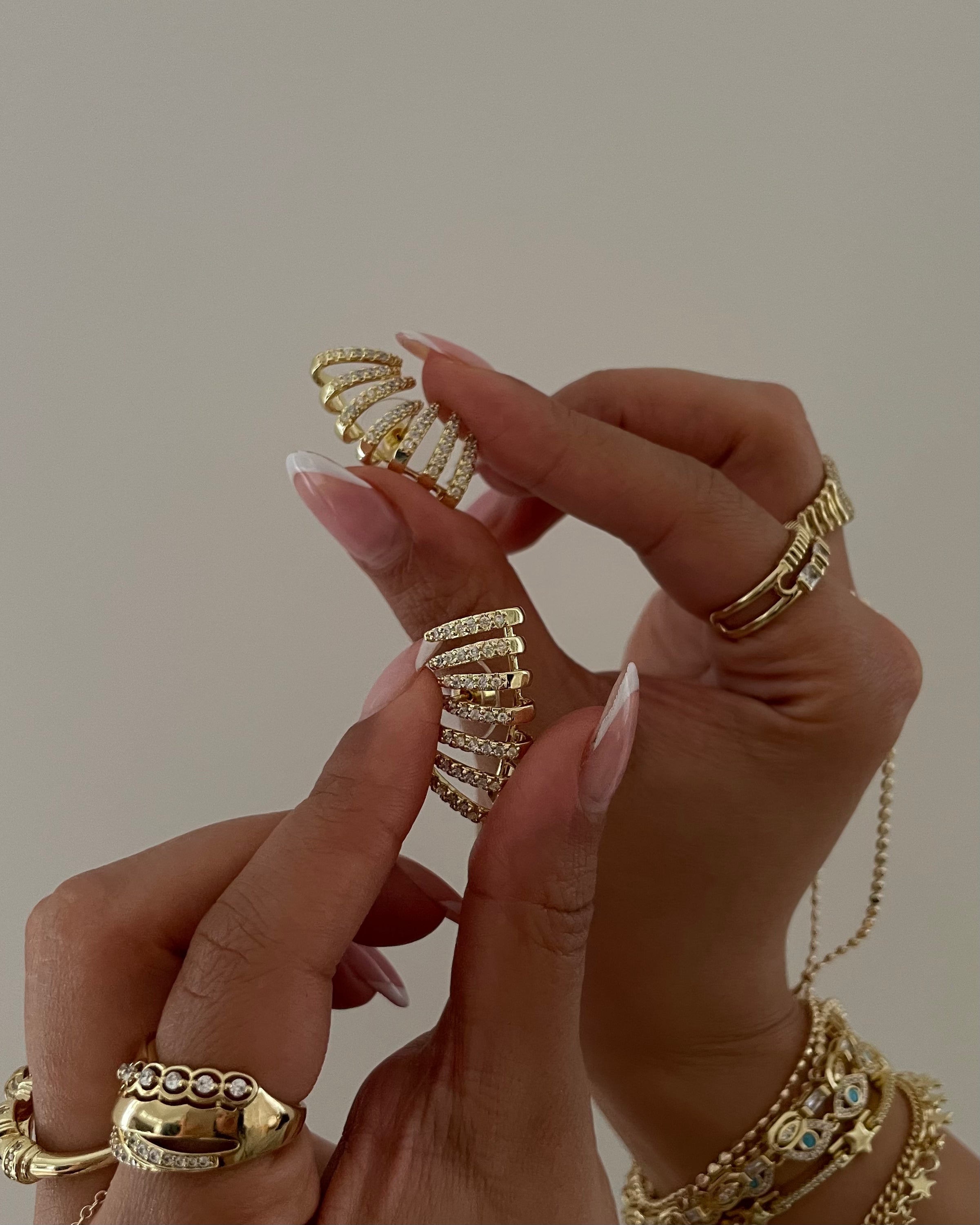 Ohrringe VIP Layer Lia - 14K vergoldet