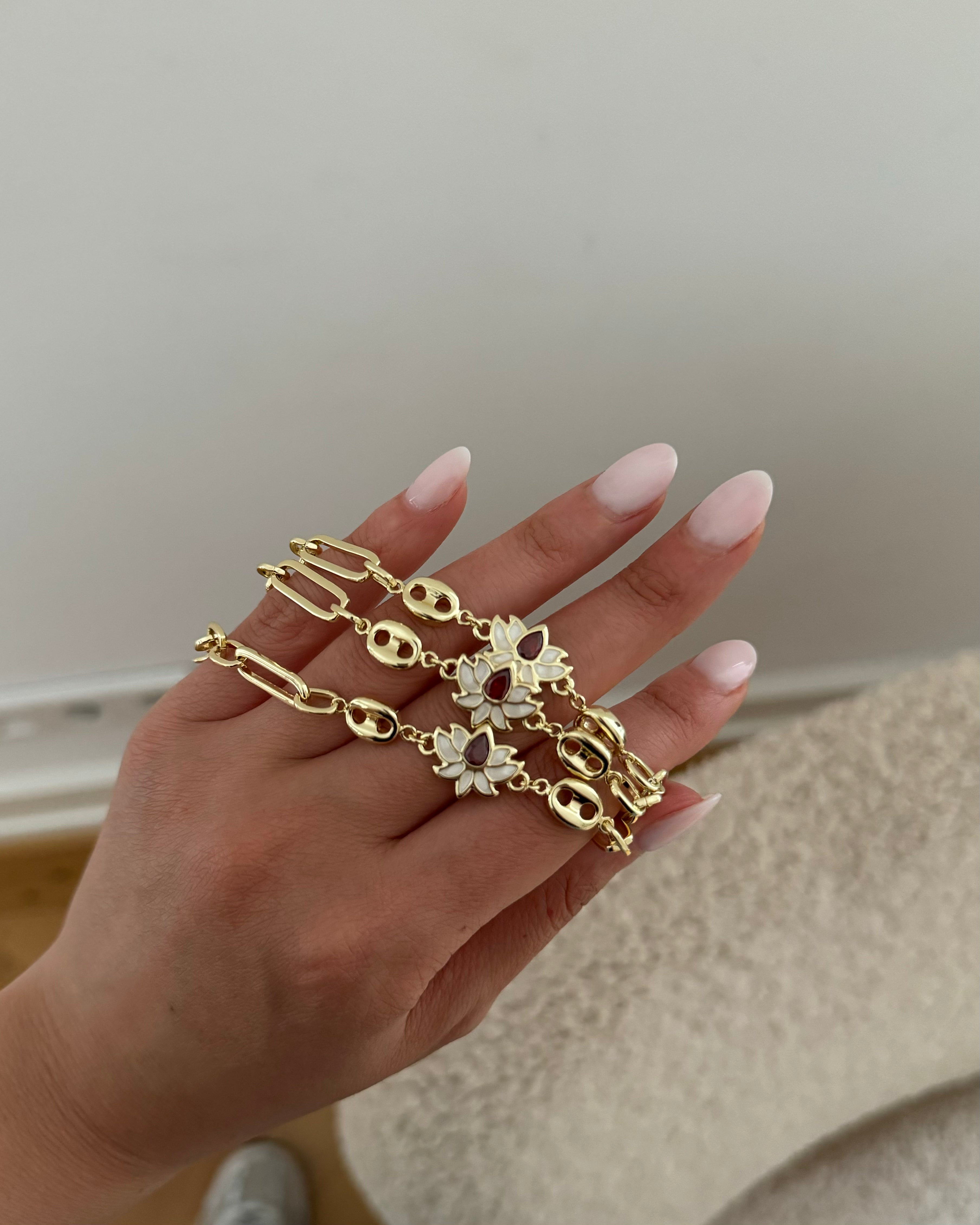 Armband VIP Lotus - 14K vergoldet