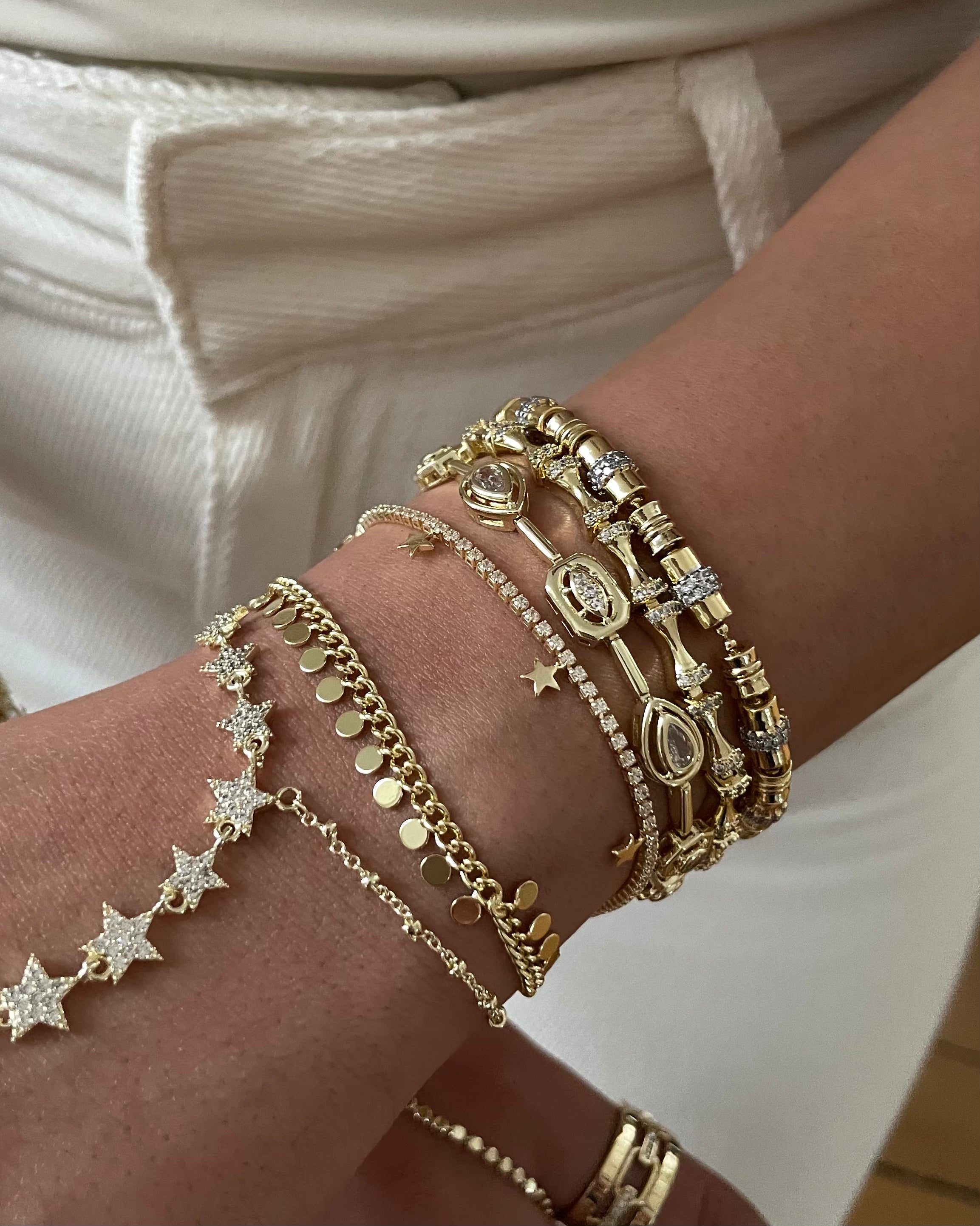 Armband VIP Fine Tennis  -14K vergoldet