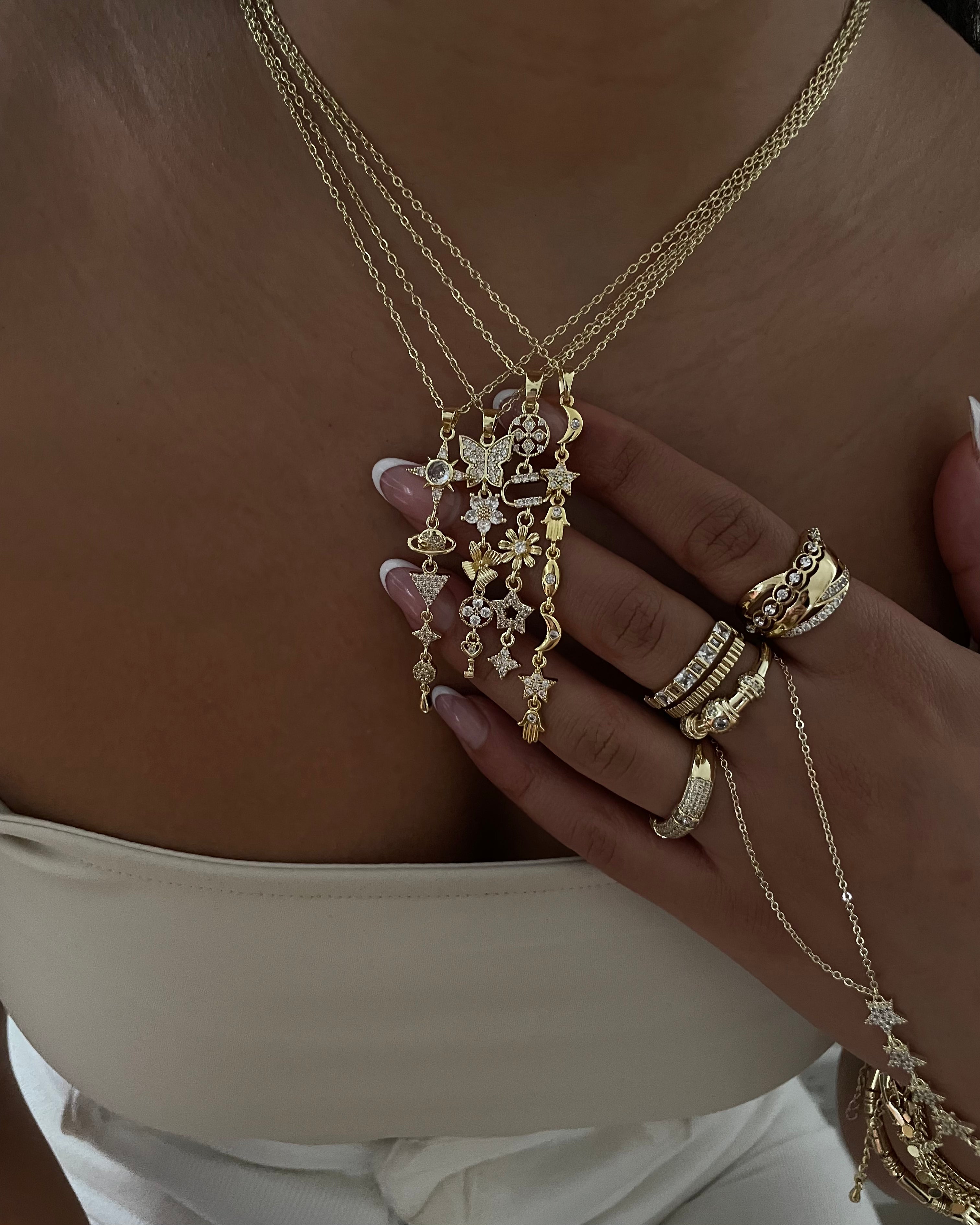 Kette VIP Y Glaxy -14K vergoldet