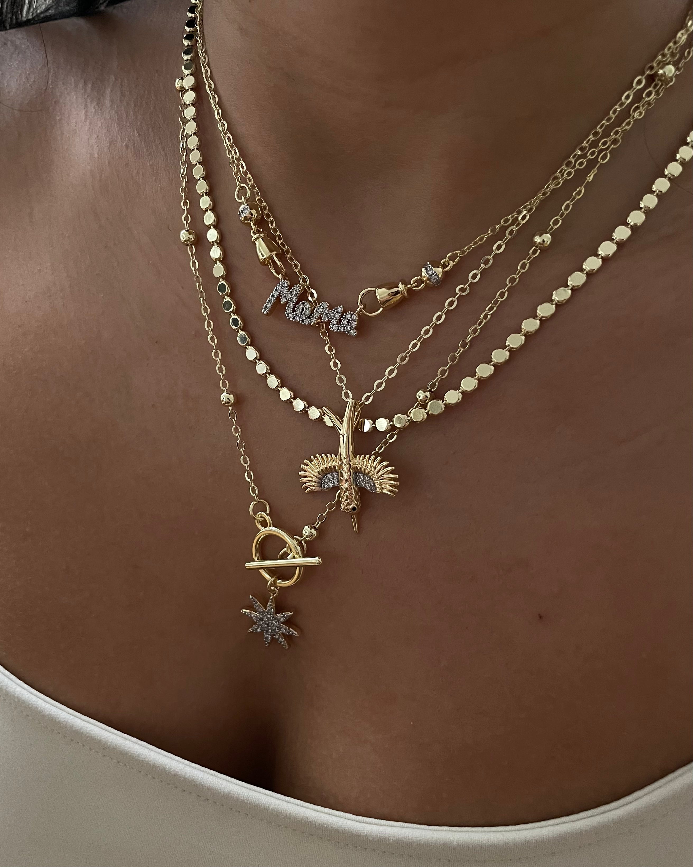 Kette VIP Star Lock -14K vergoldet