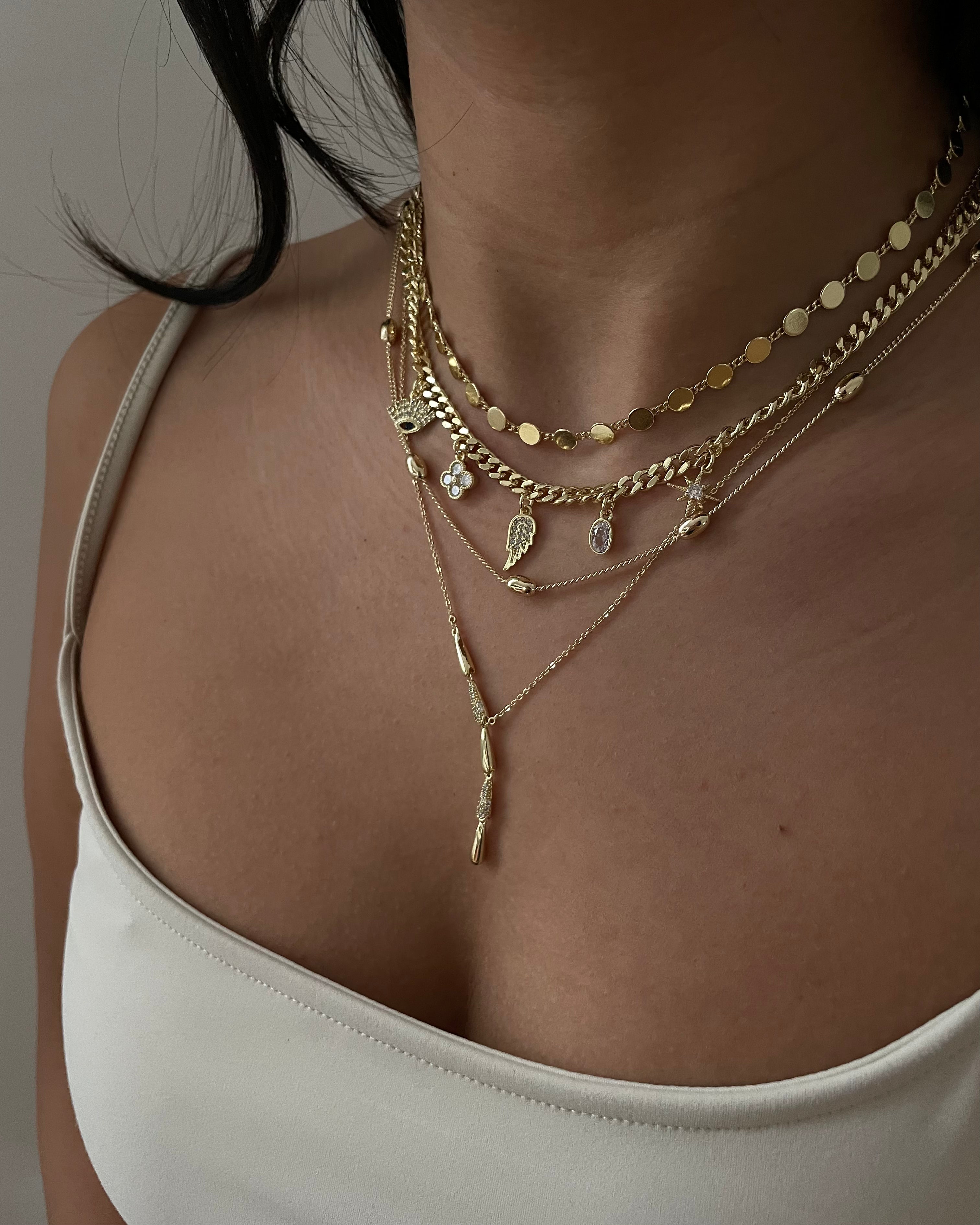 Kette VIP Plate -14K vergoldet