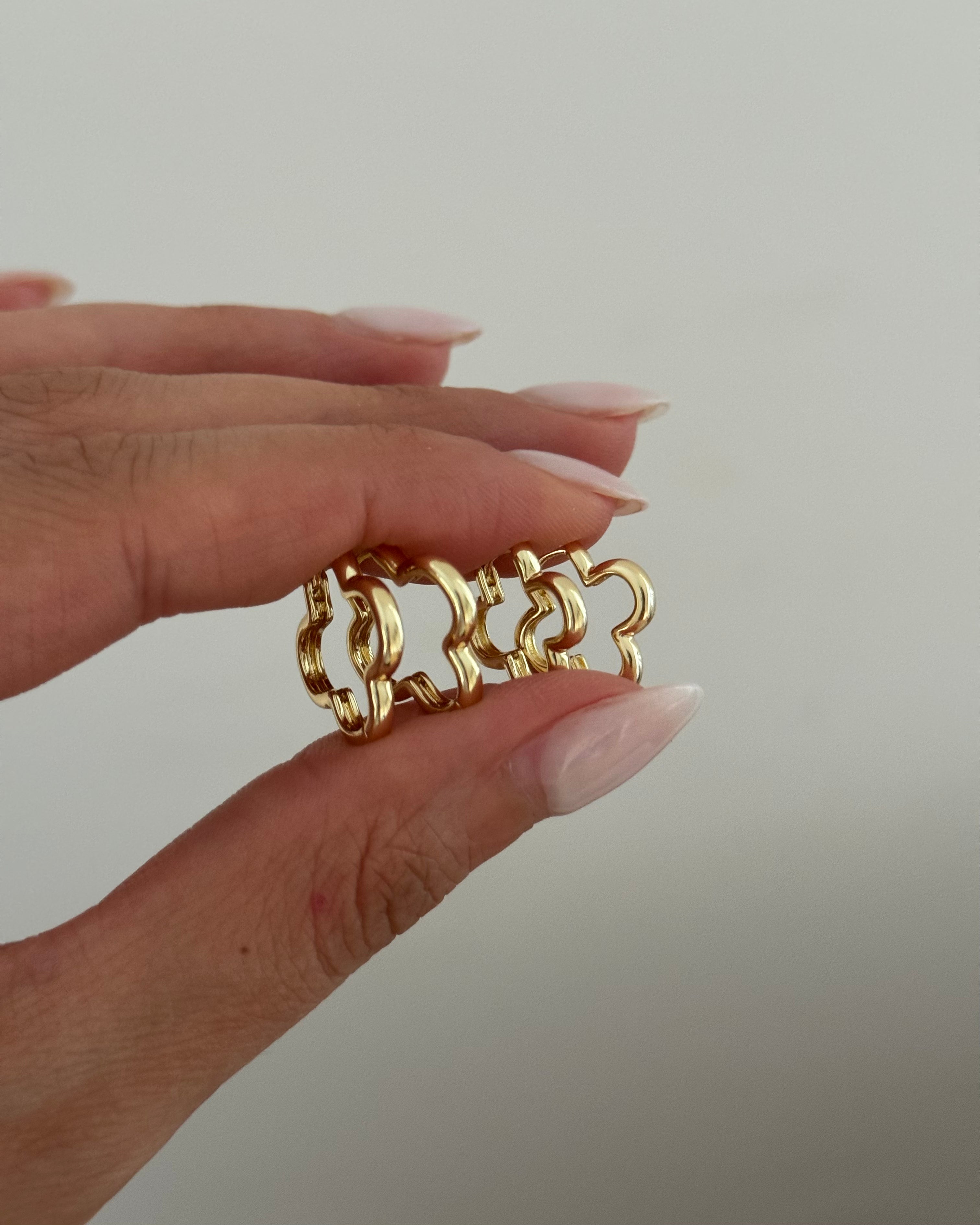 Ohrringe VIP Clover -14K vergoldet