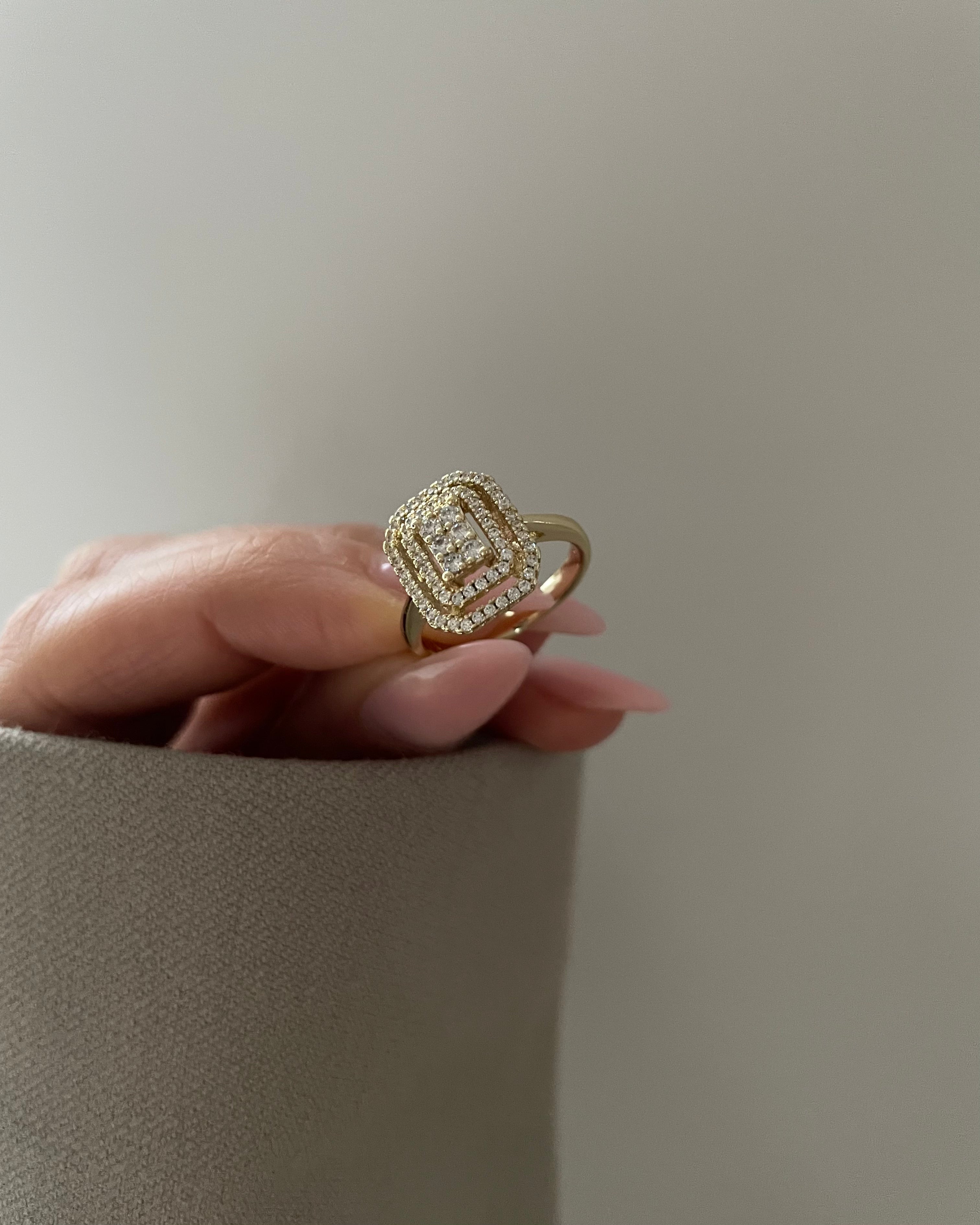 Ring VIP Brillant -14K vergoldet