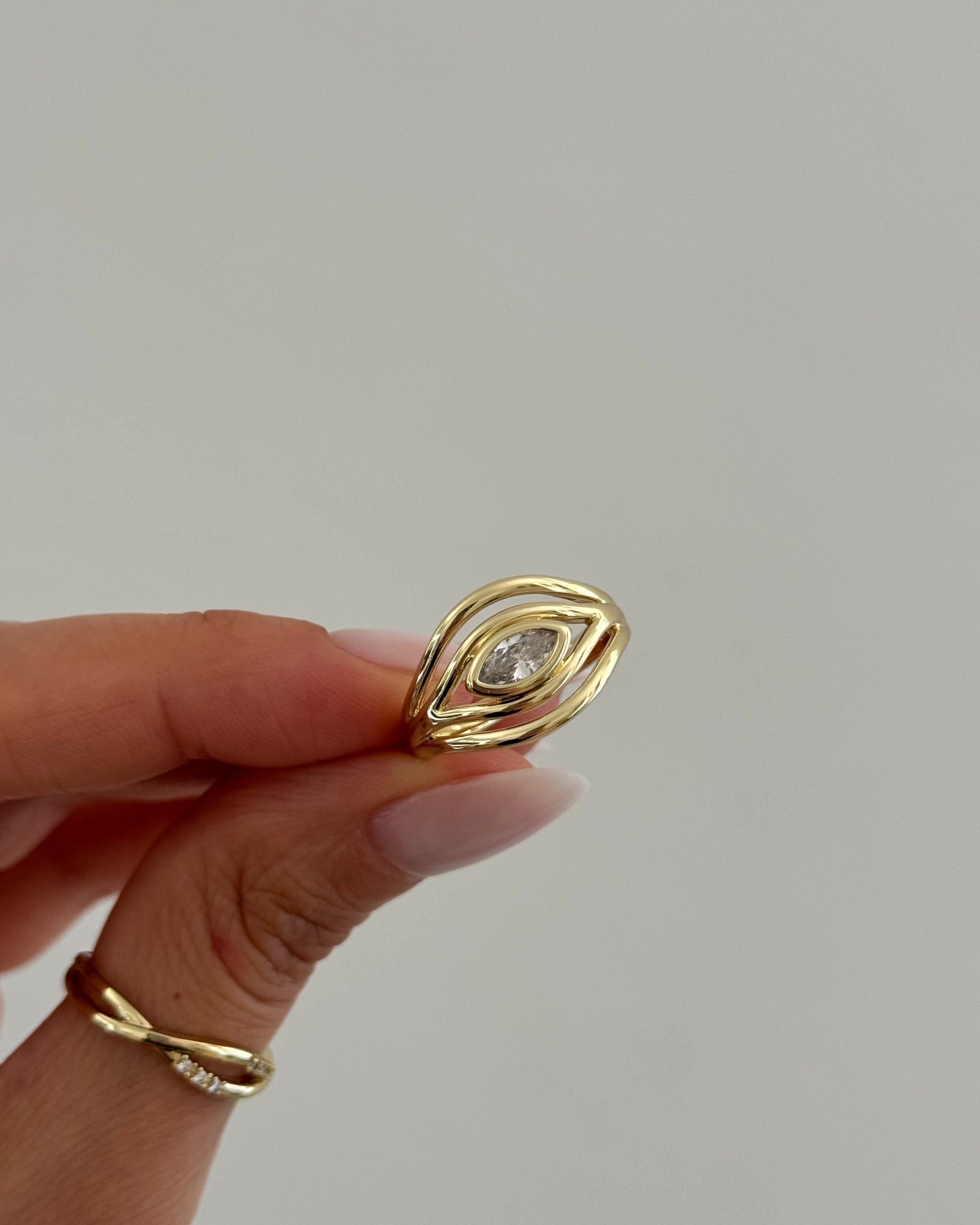 Ring VIP Elya -14K vergoldet