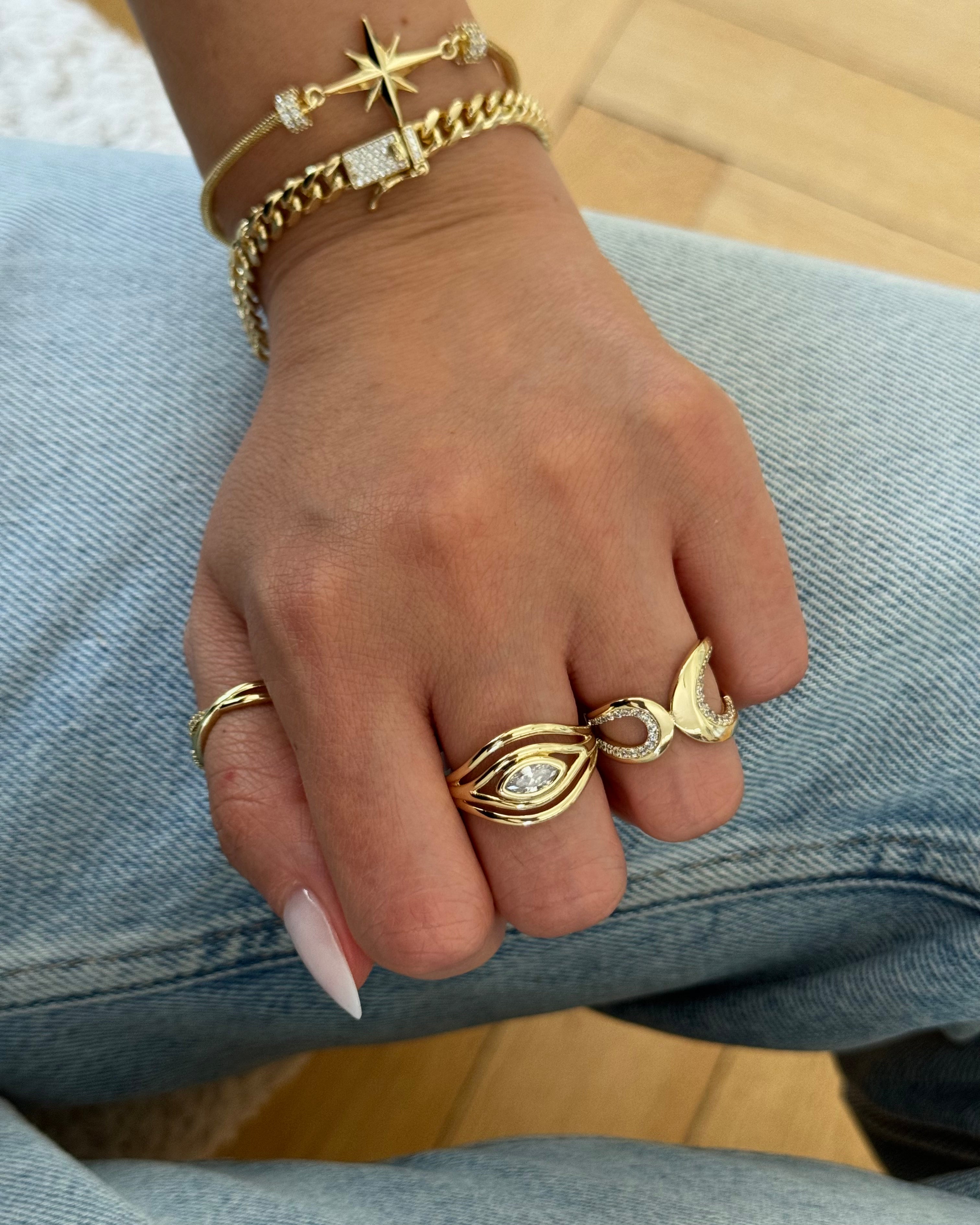 Ring VIP Iris -14K vergoldet
