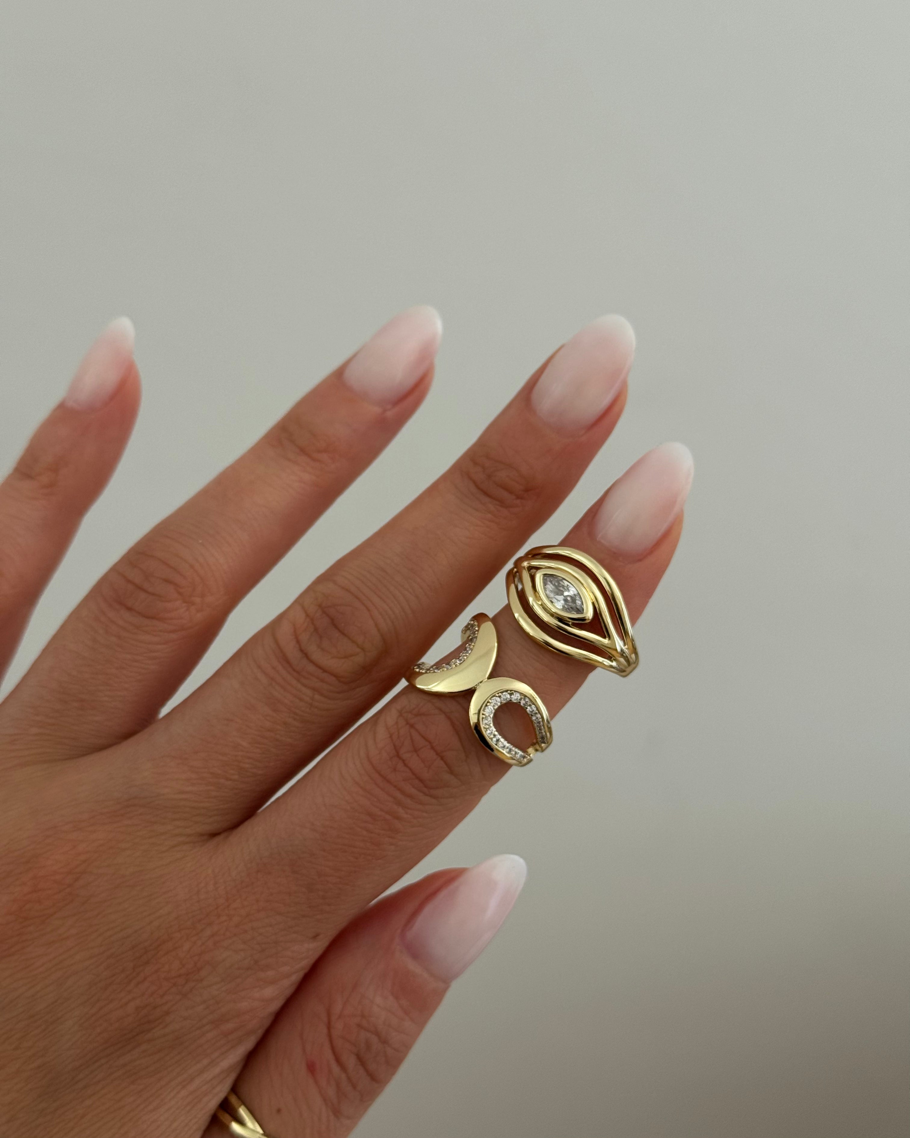 Ring VIP Elya -14K vergoldet