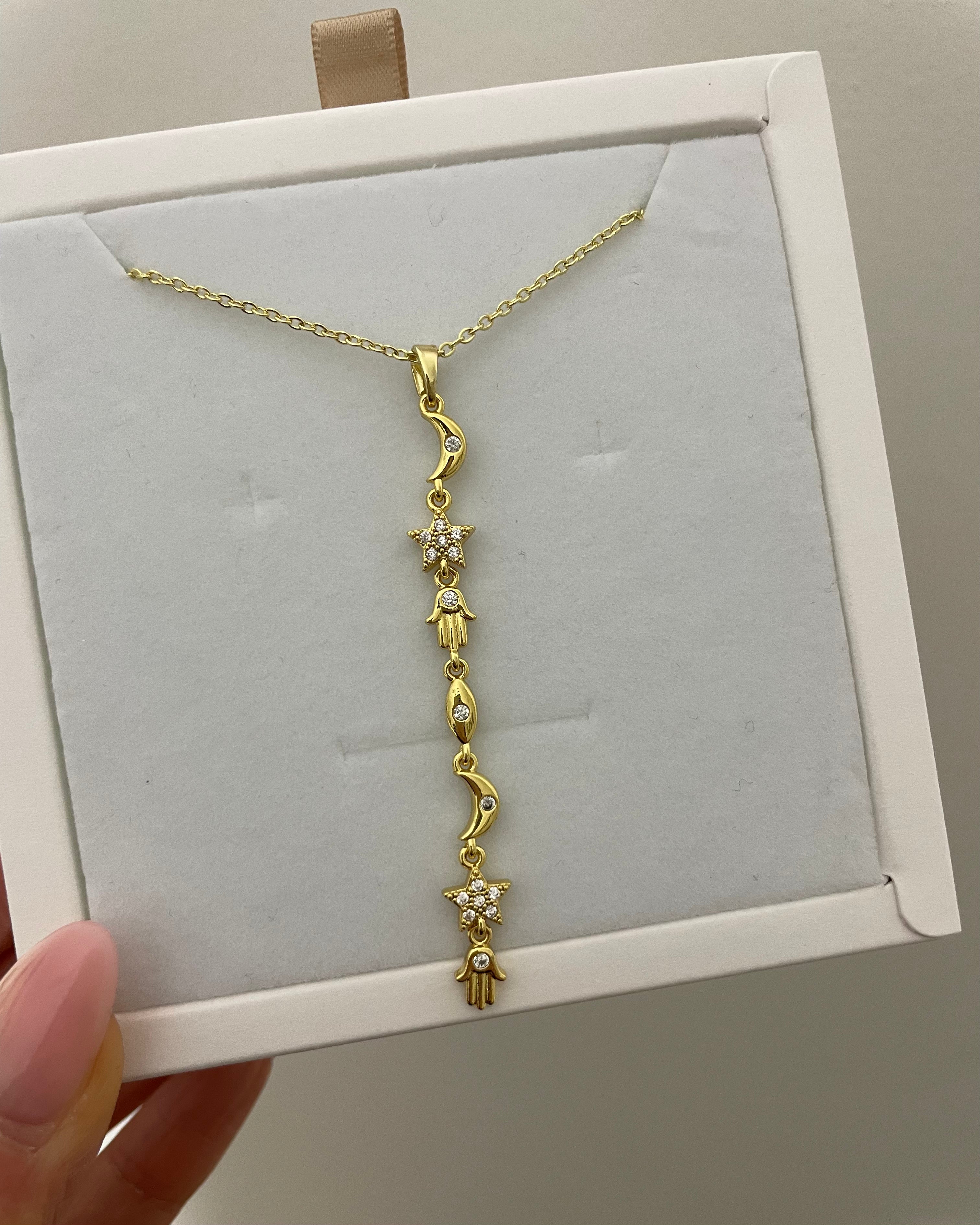 Kette VIP Y - Moon -14K vergoldet