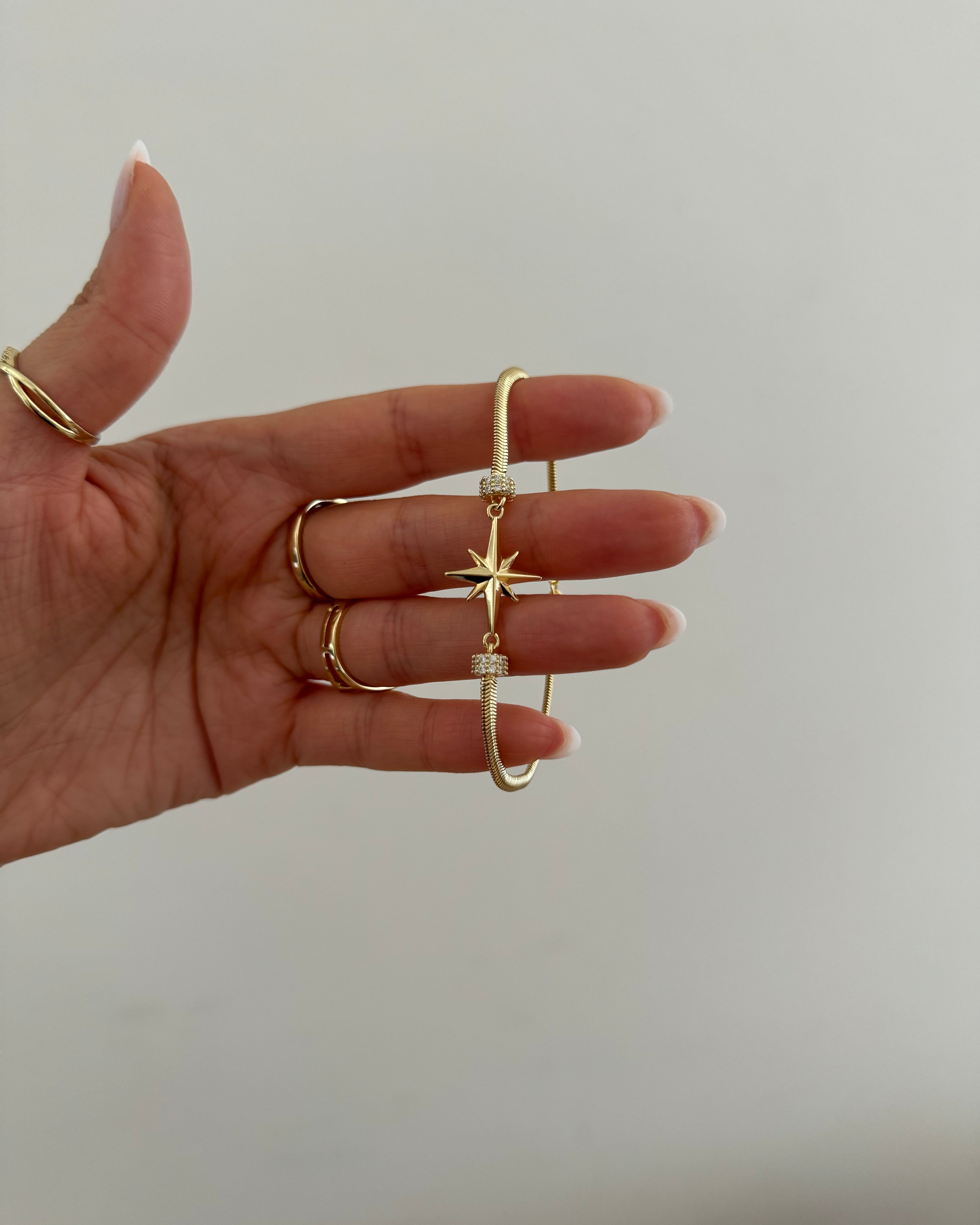 Armband VIP Snake North Star -14K vergoldet