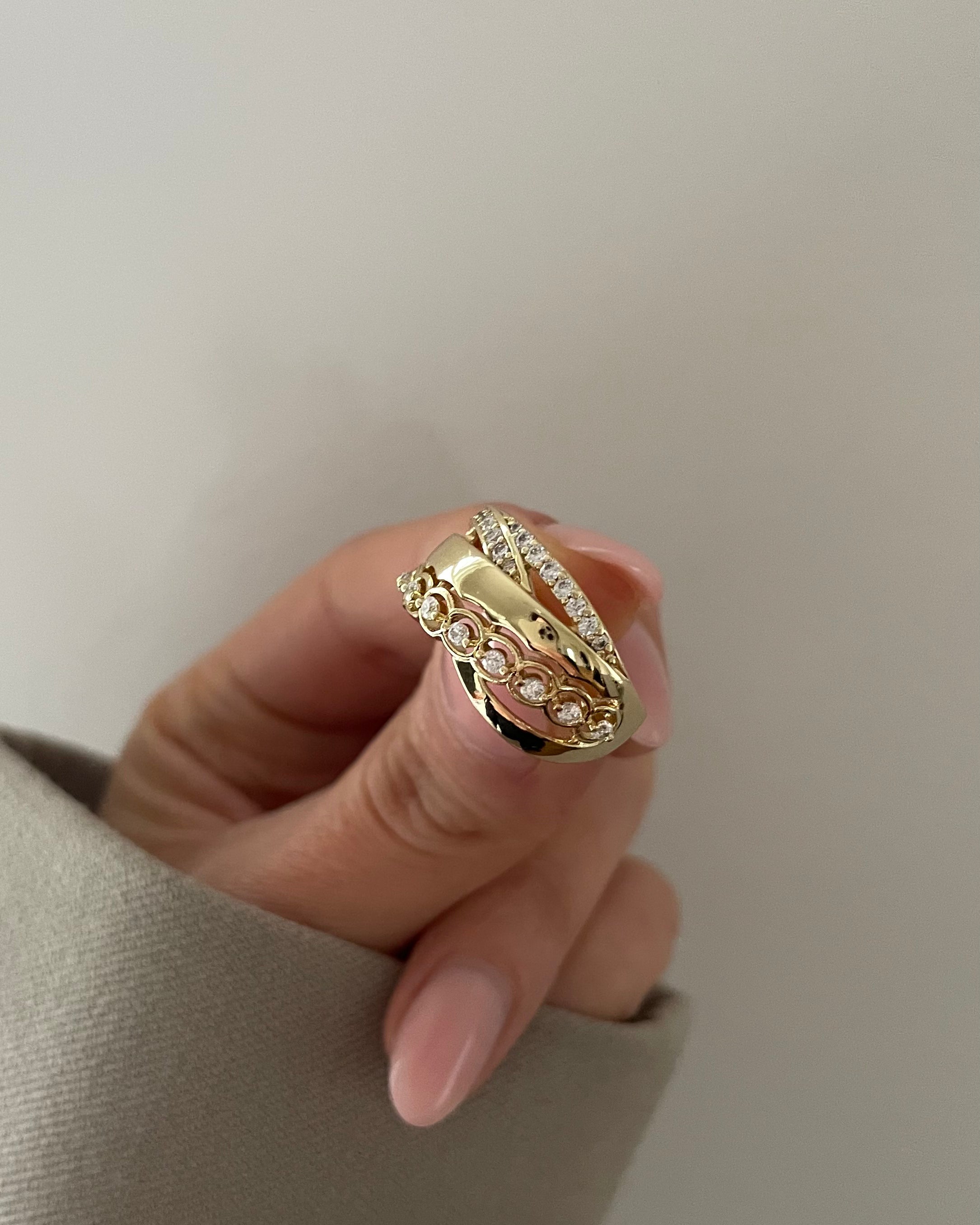 Ring VIP Layer Milano-14K vergoldet