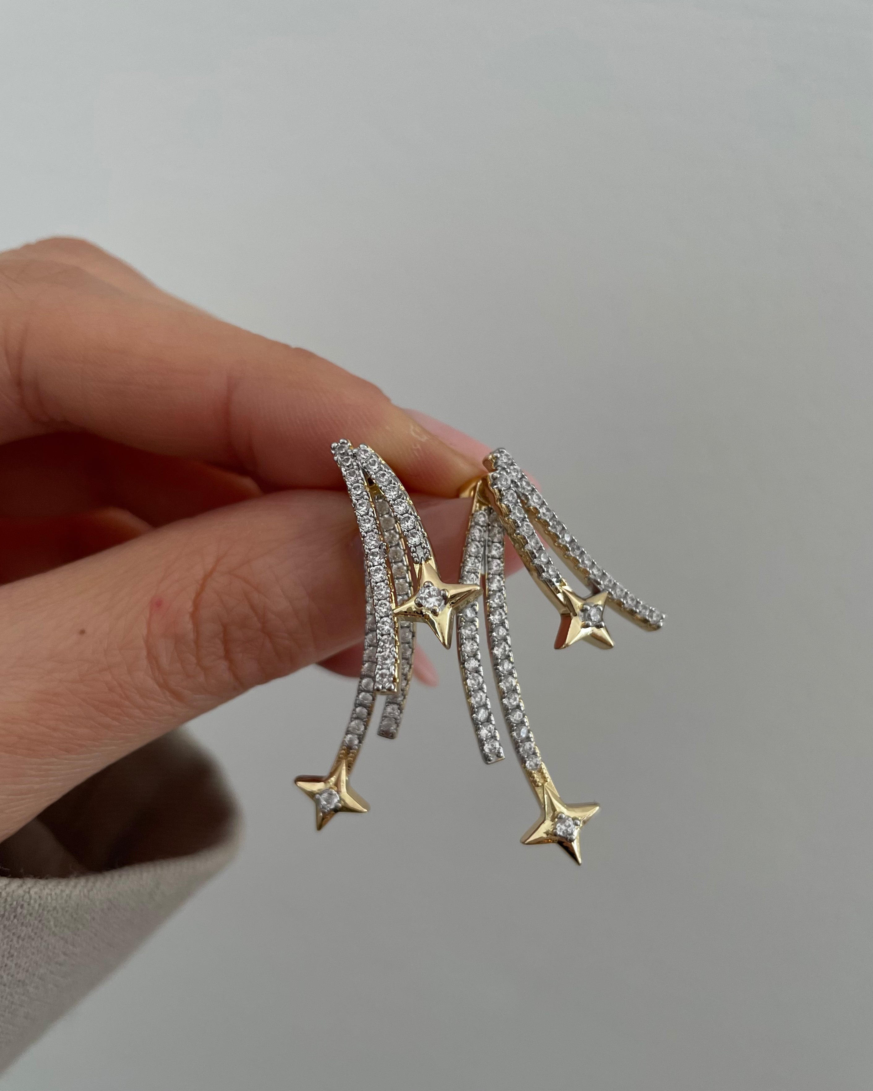 Ohrringe VIP Starshine Bicolor -14K vergoldet