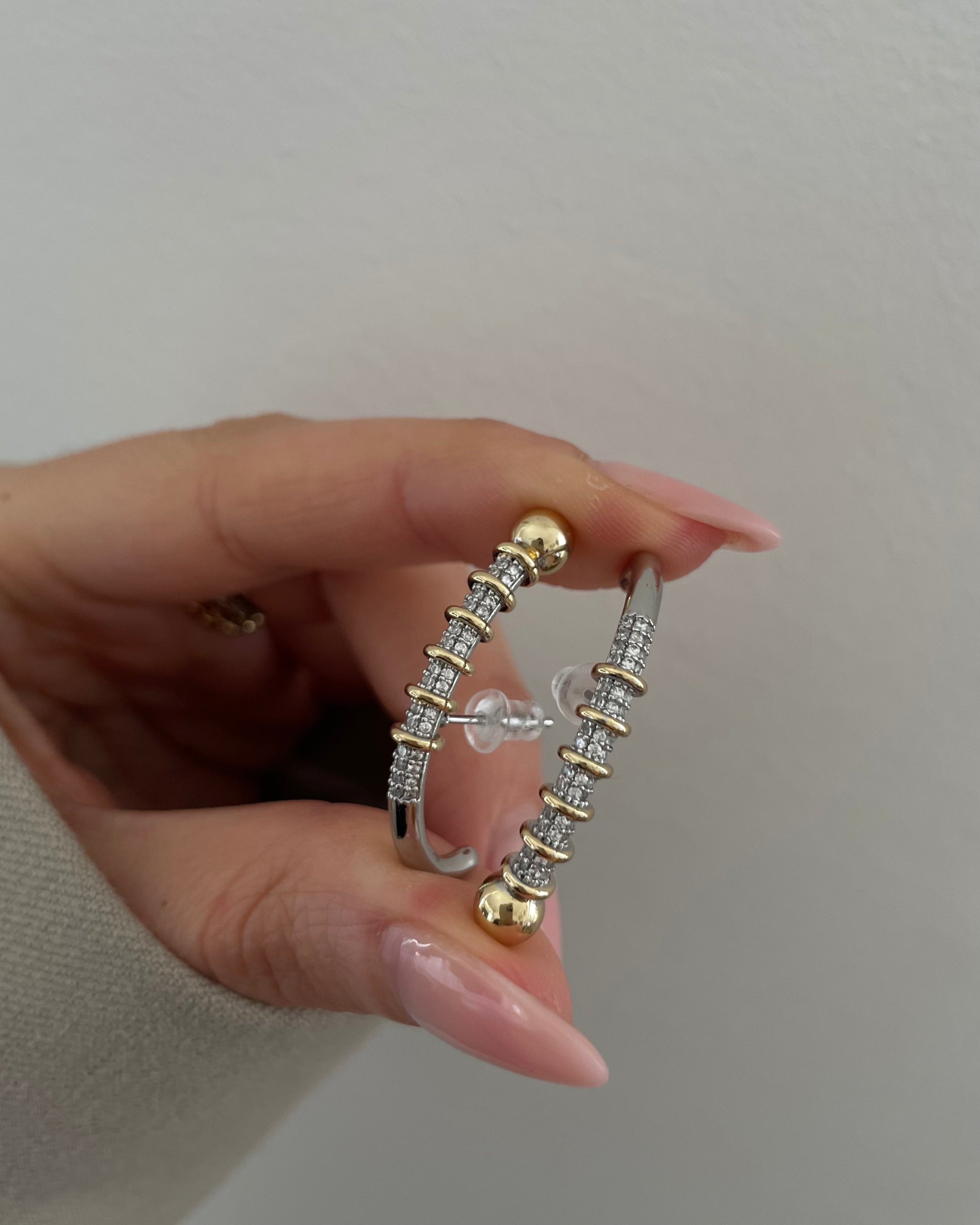 Ohrringe VIP Sienna Bicolor -14K vergoldet