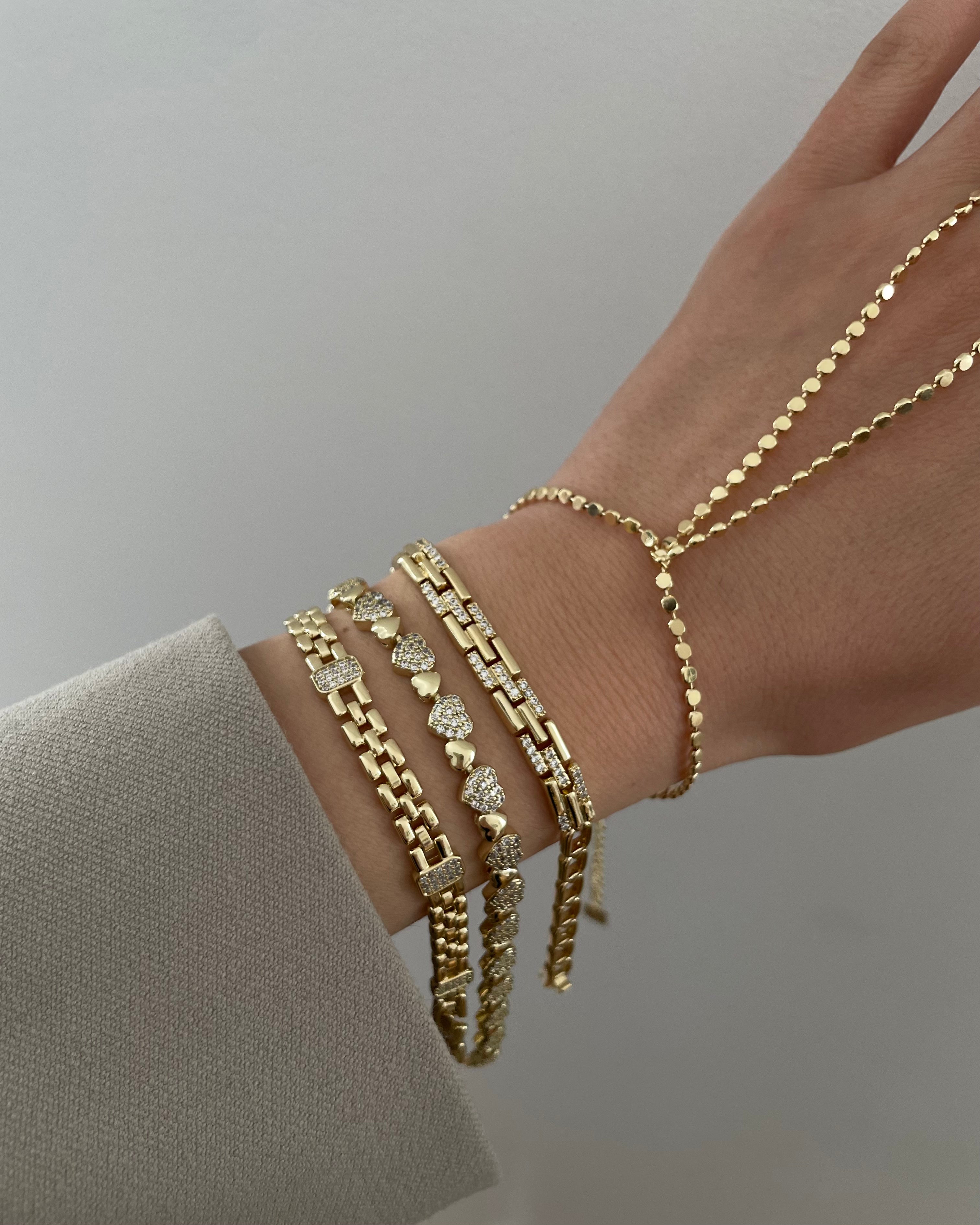 Armband VIP Glitter -14K vergoldet