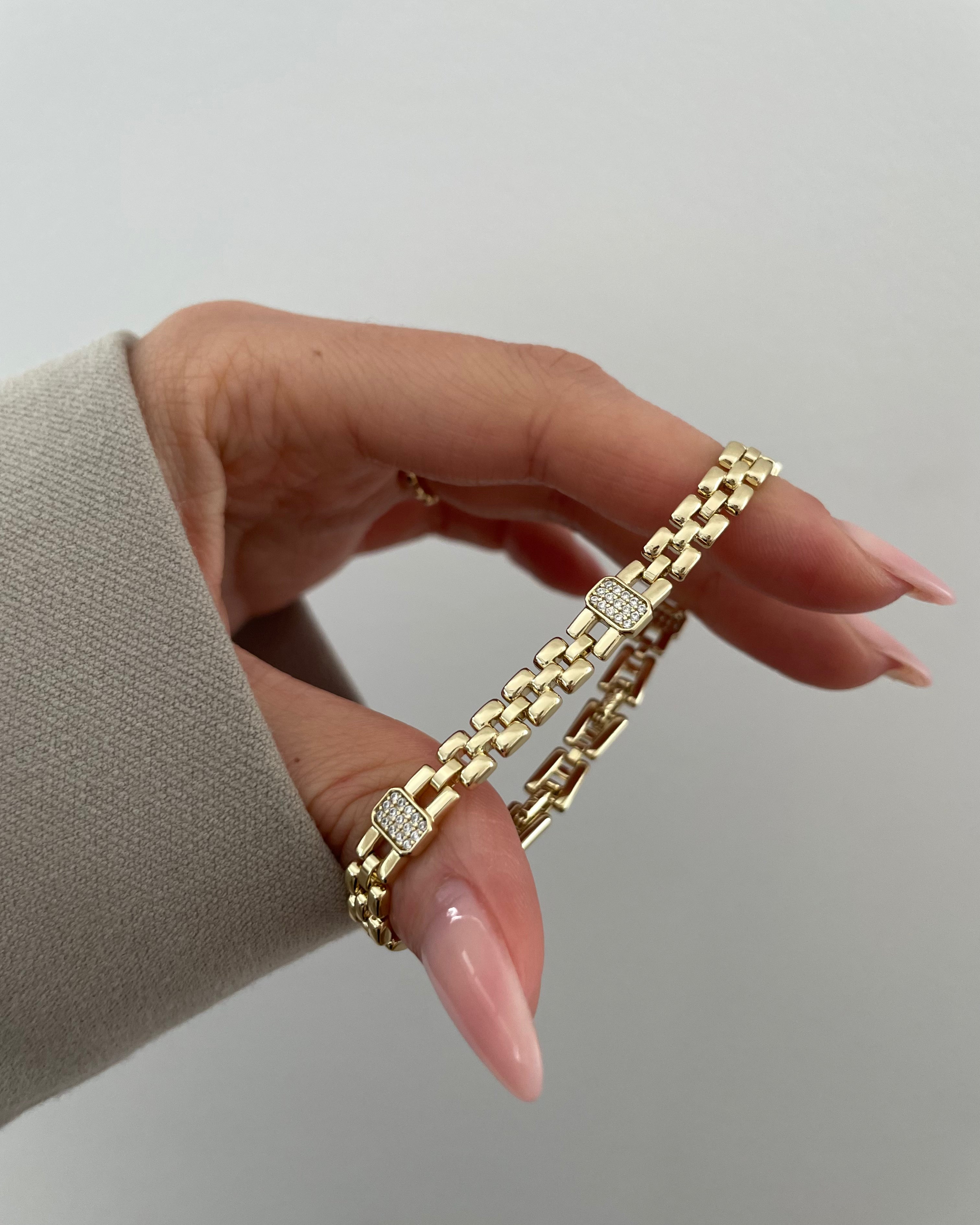 Armband VIP Glitter -14K vergoldet