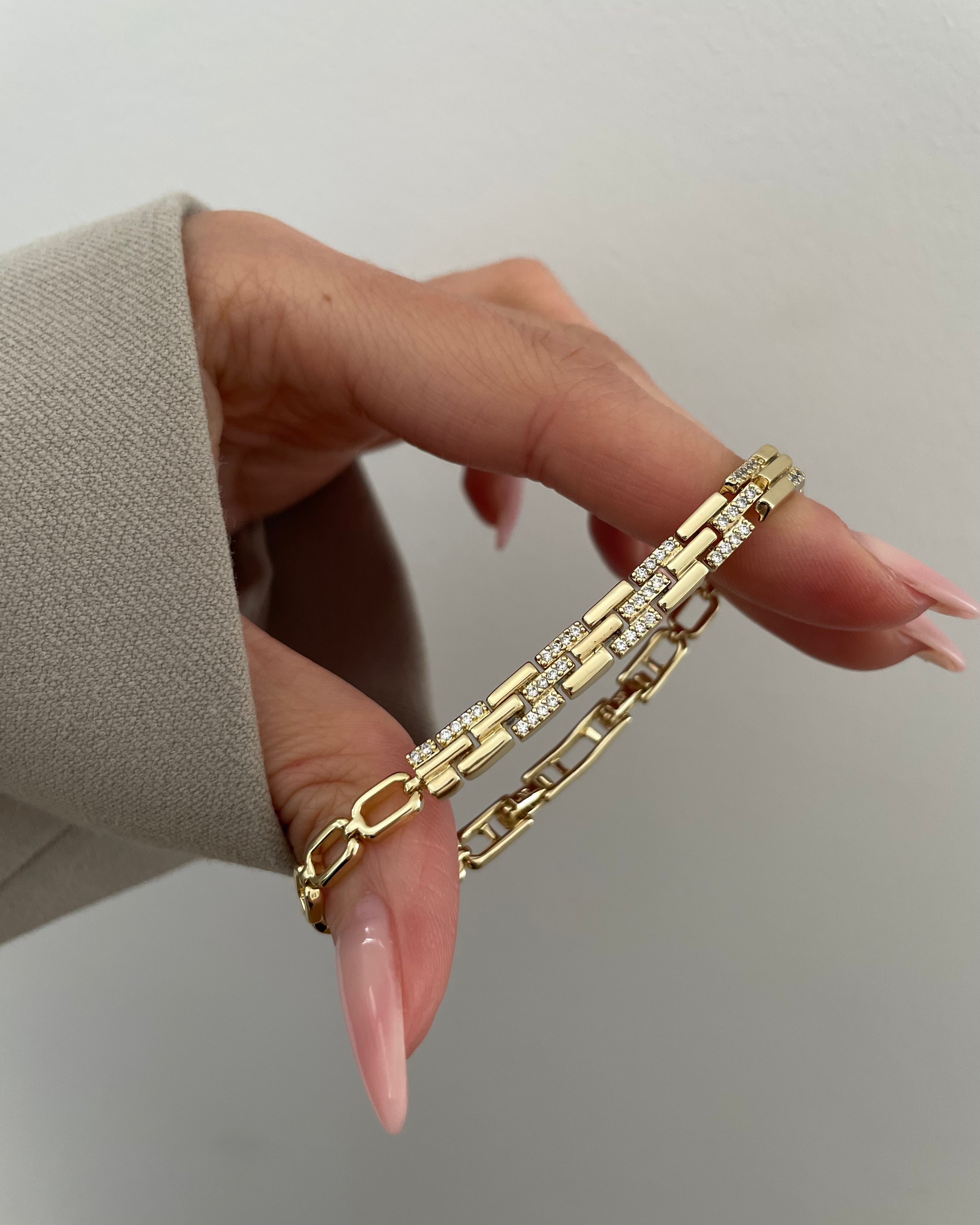 Armband VIP Chain Brillant -14K vergoldet