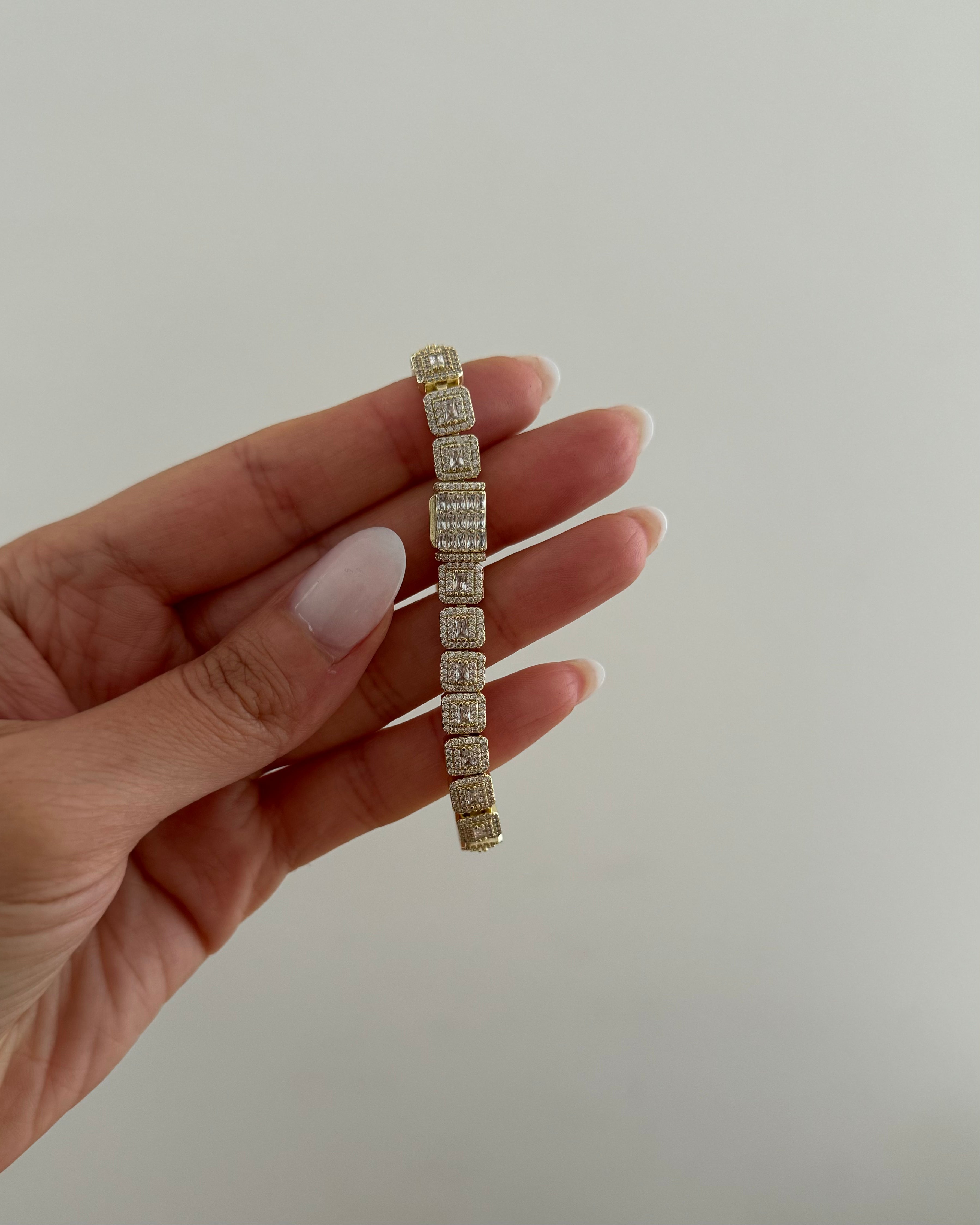 Armband Gurmet Baguette -14K vergoldet