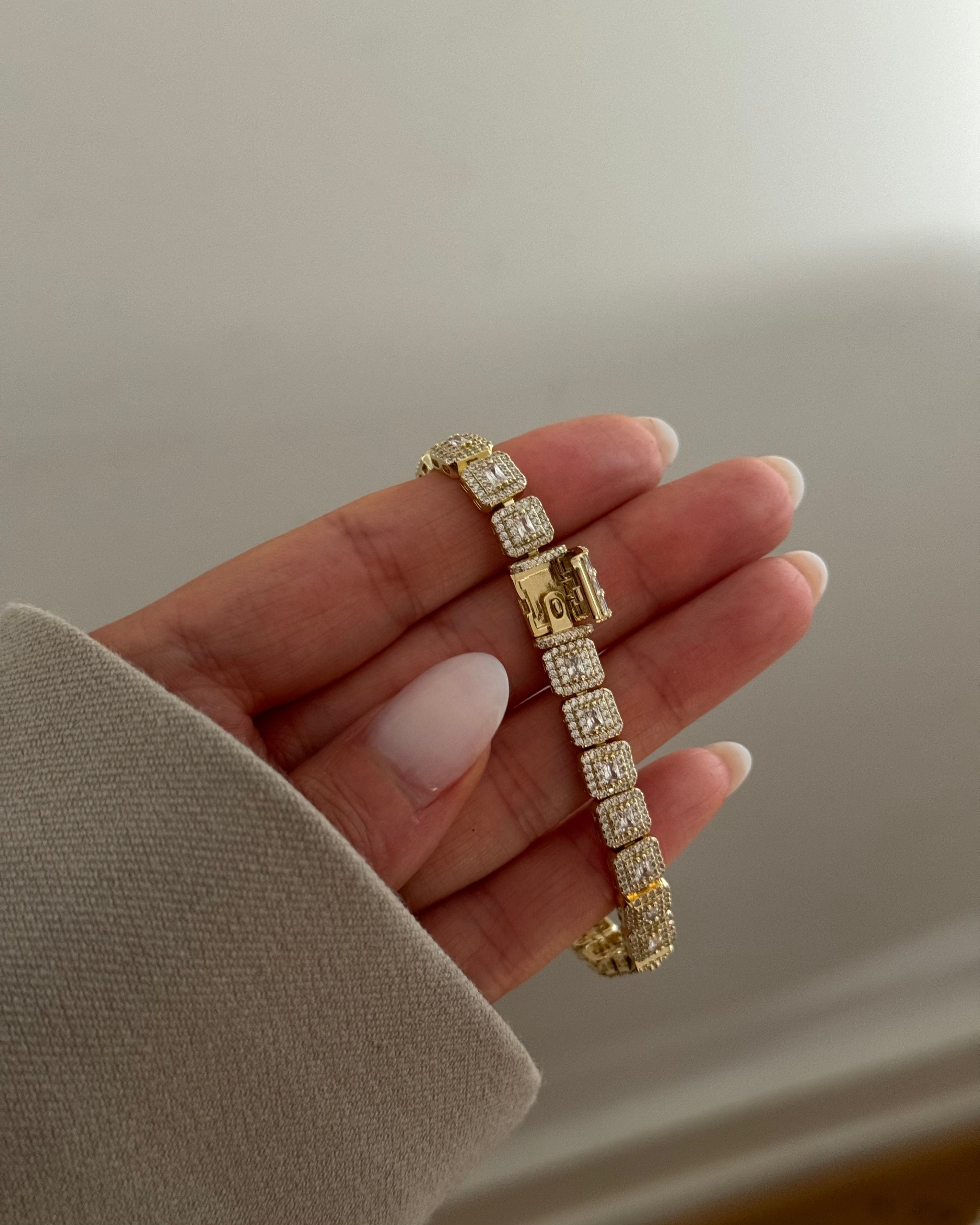 Armband Gurmet Baguette -14K vergoldet