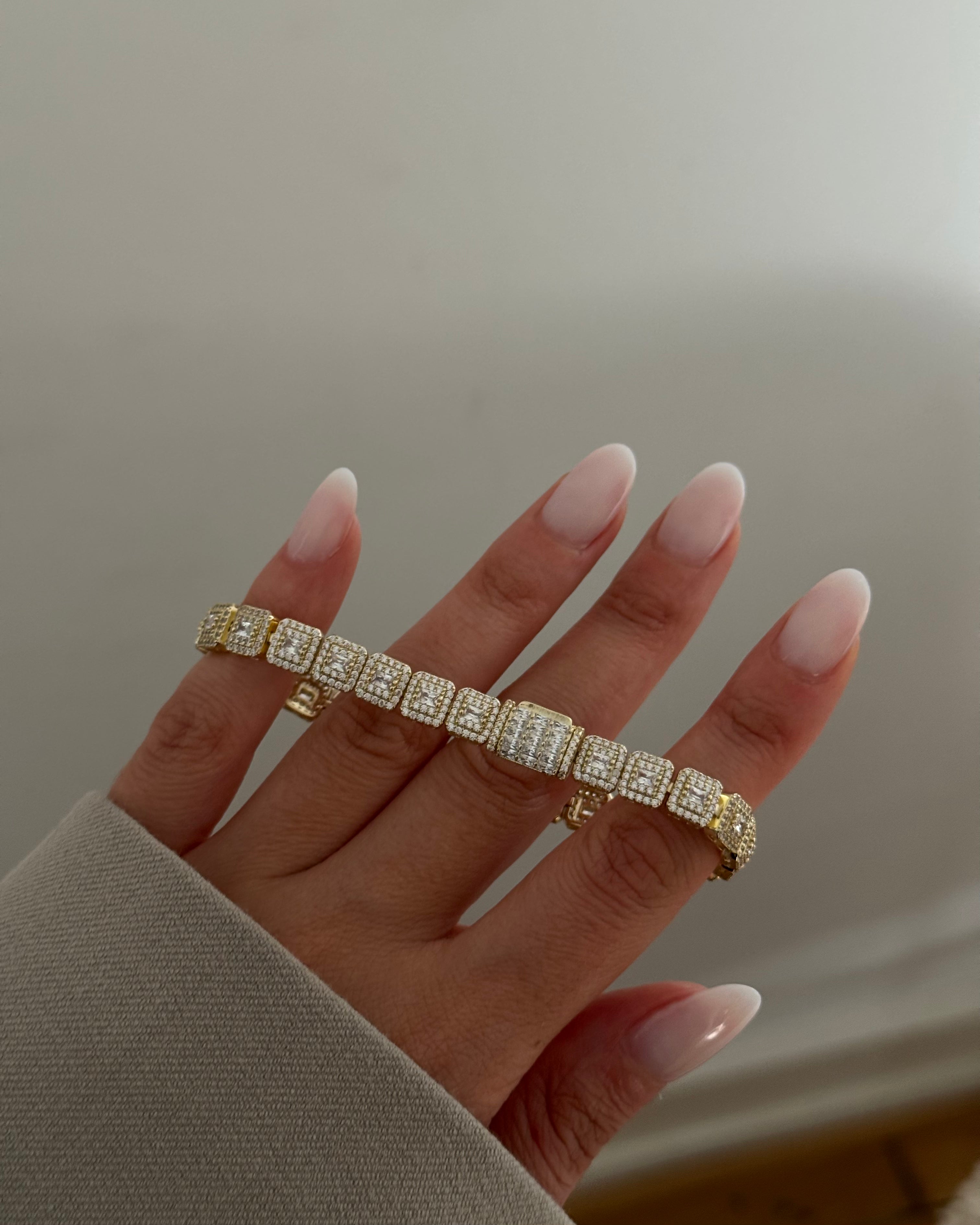 Armband Gurmet Baguette -14K vergoldet