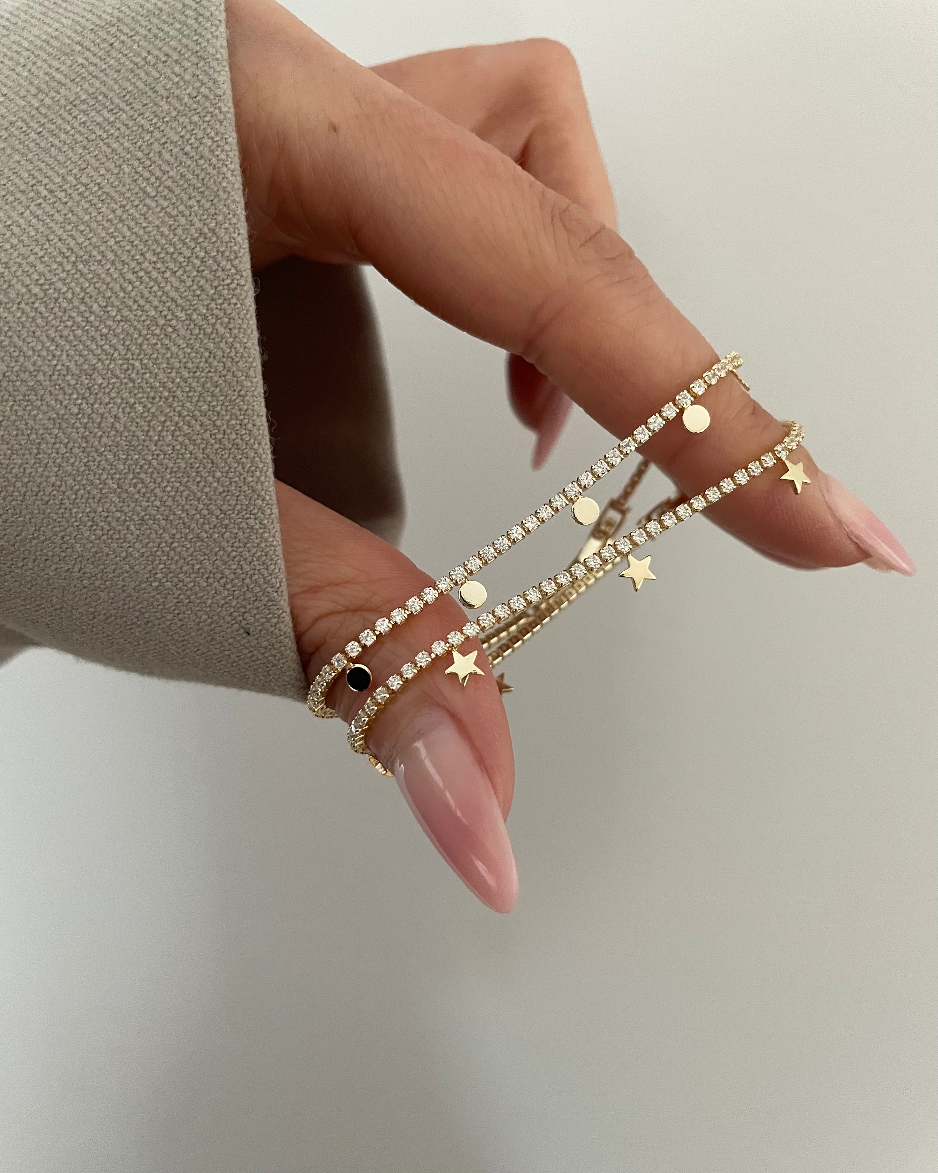 Armband VIP Fine Tennis  -14K vergoldet