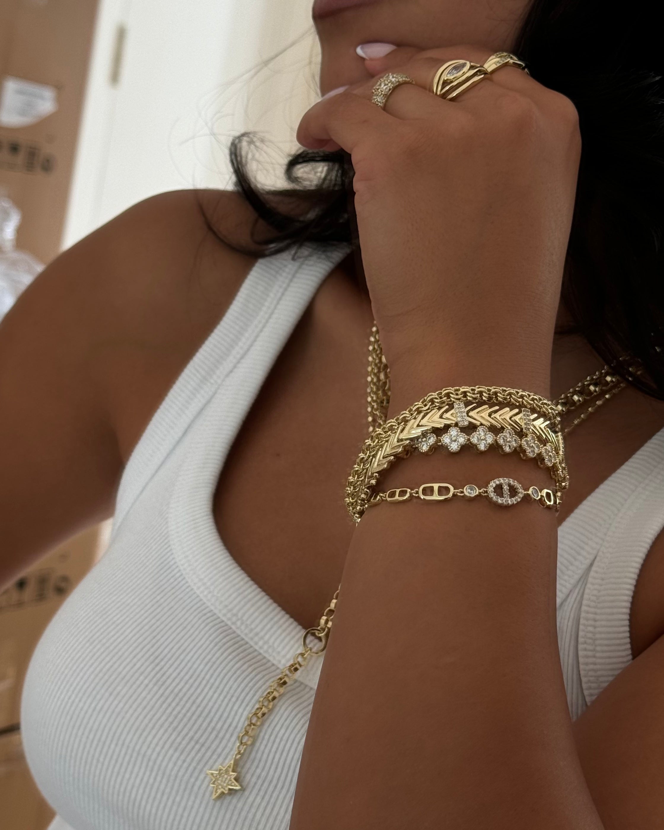 Armband VIP DD Shiny -14K vergoldet