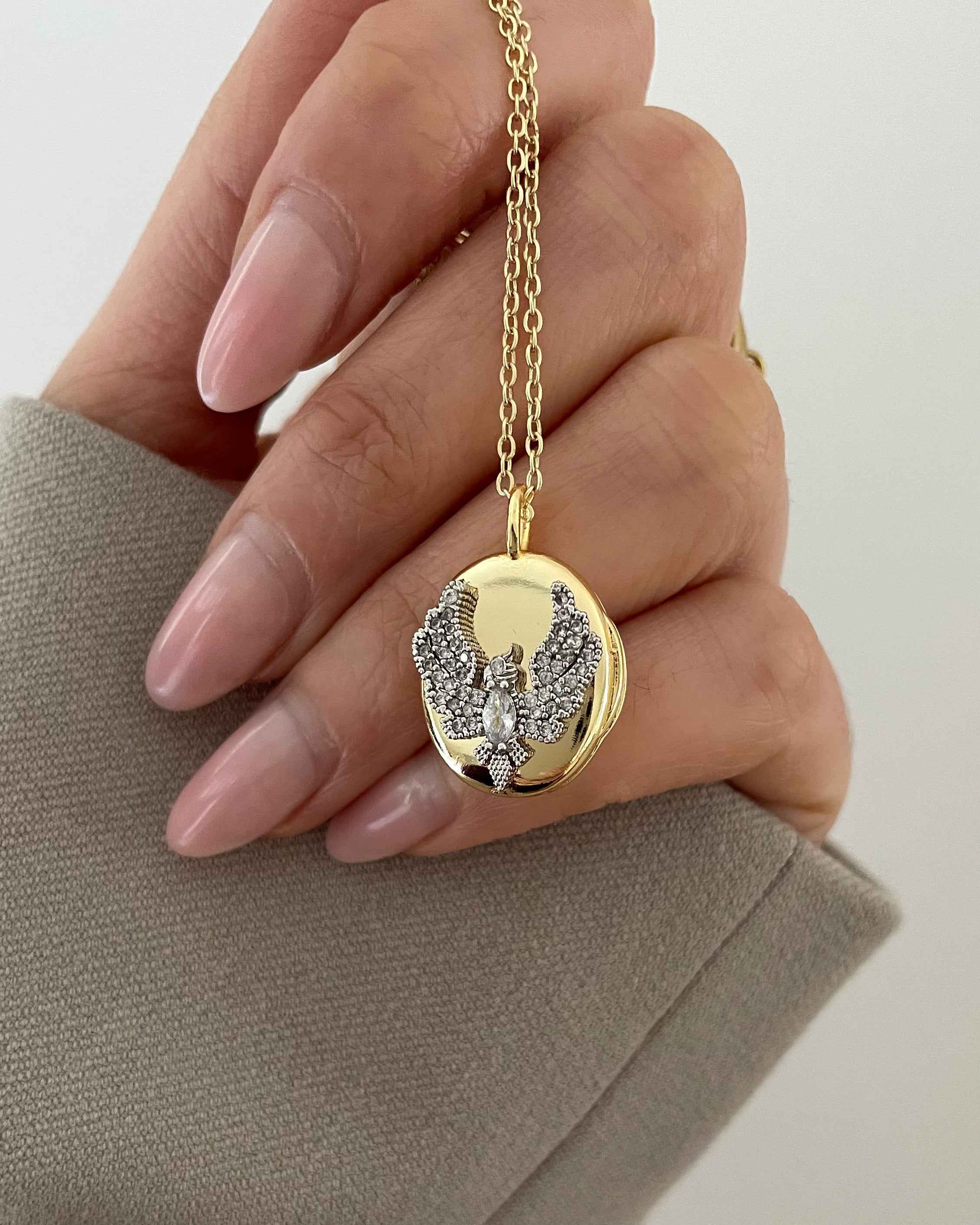 Kette VIP Anka Locket - 14K vergoldet