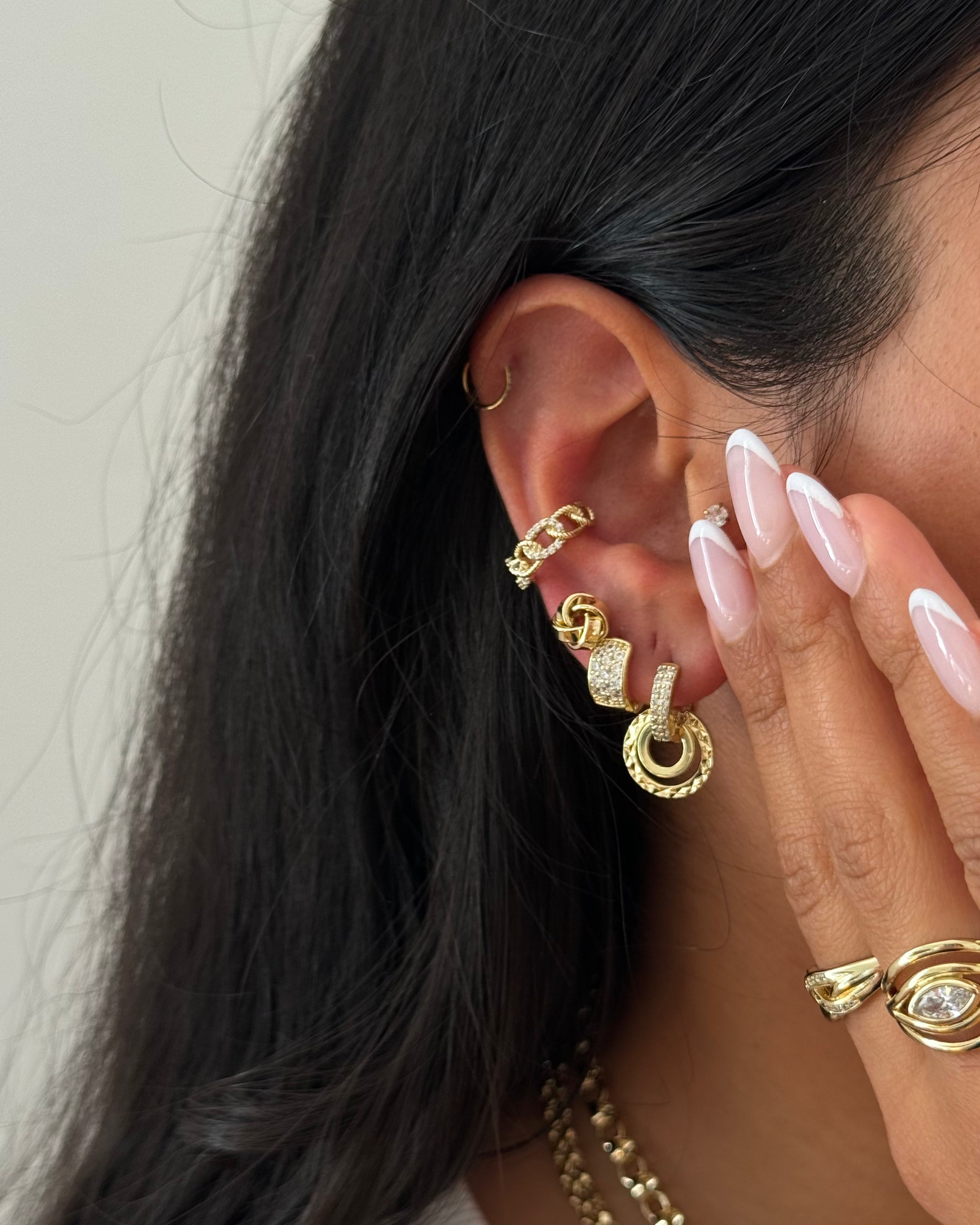Ohrringe VIP Circle -14K vergoldet