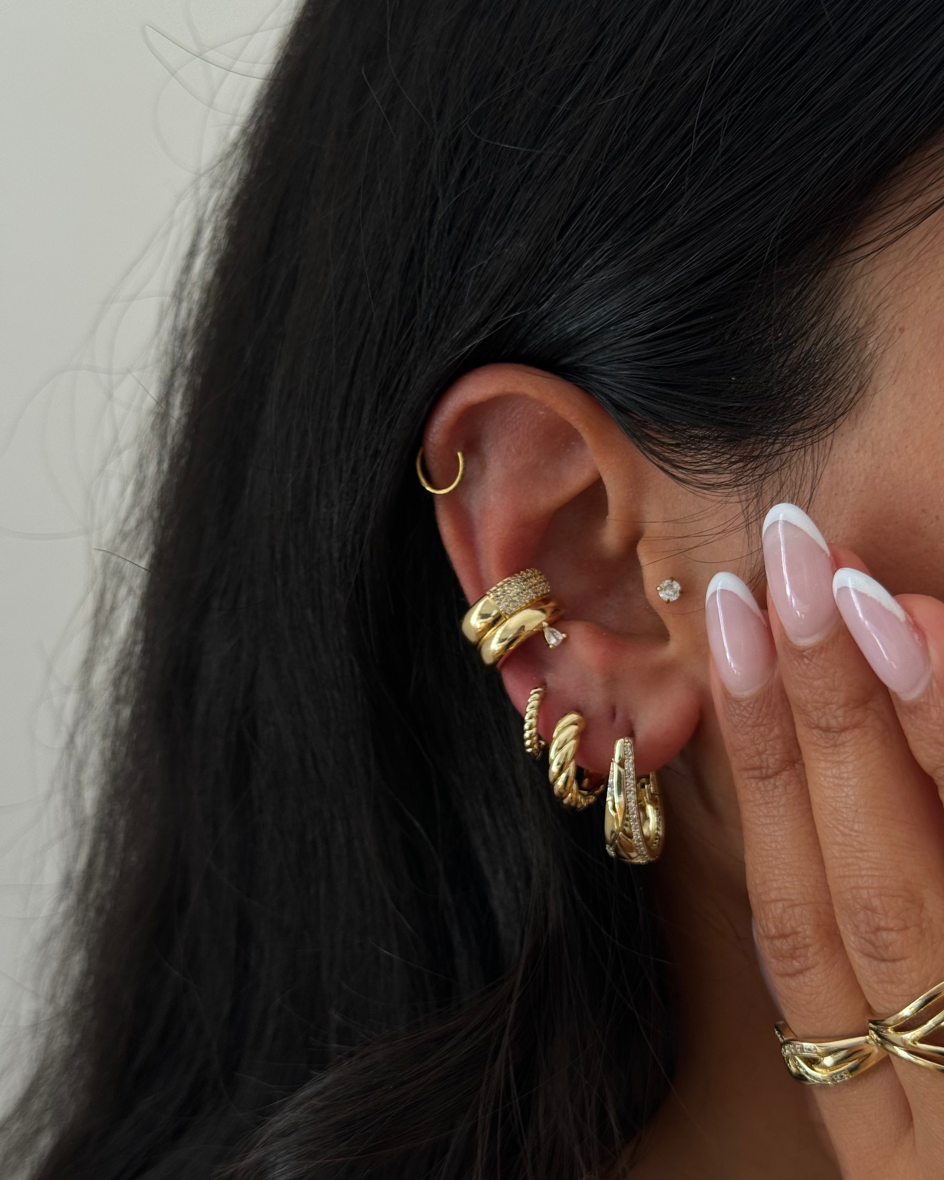 Creolen VIP Twisted- 14K vergoldet