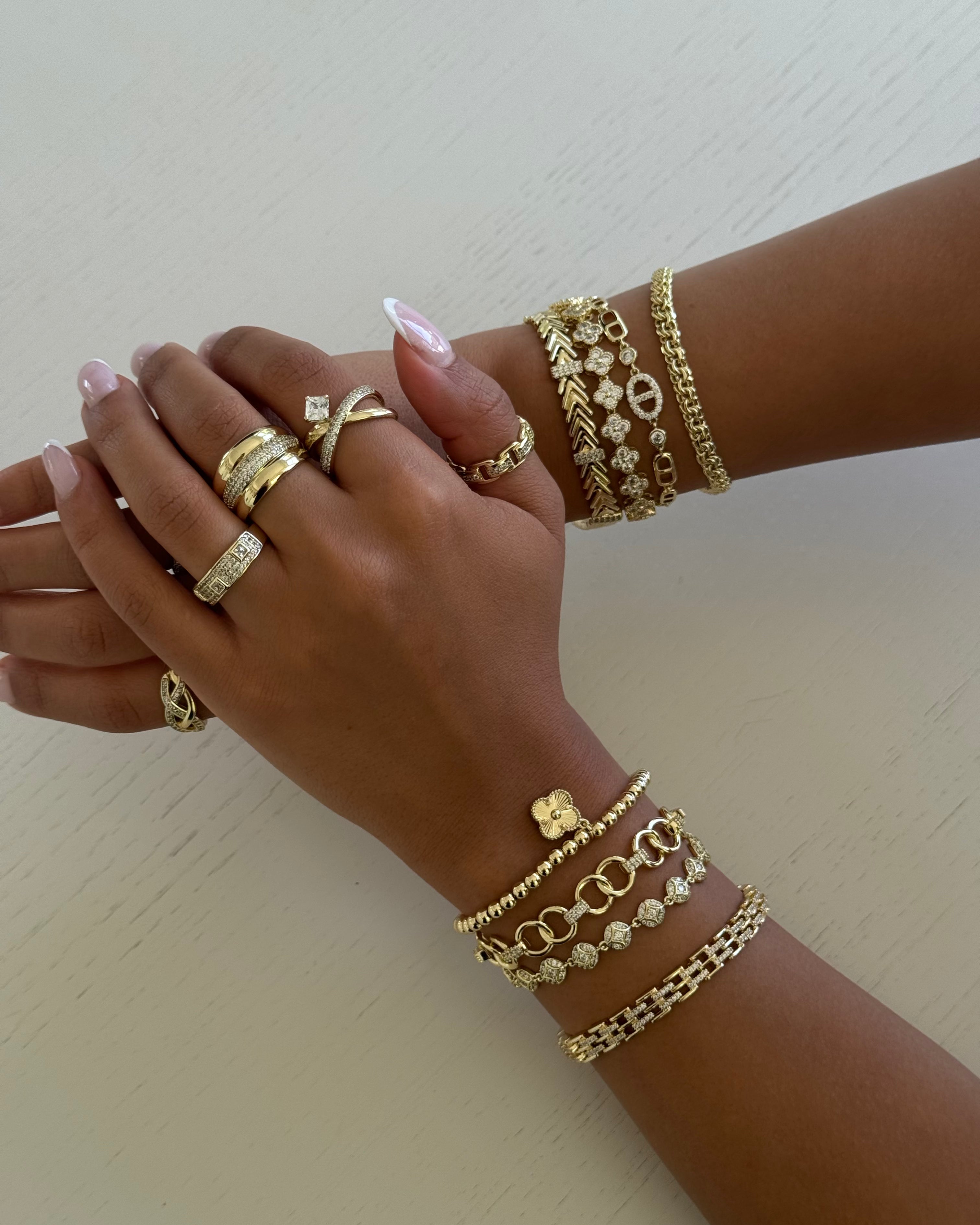 Armband VIP Bloom -14K vergoldet