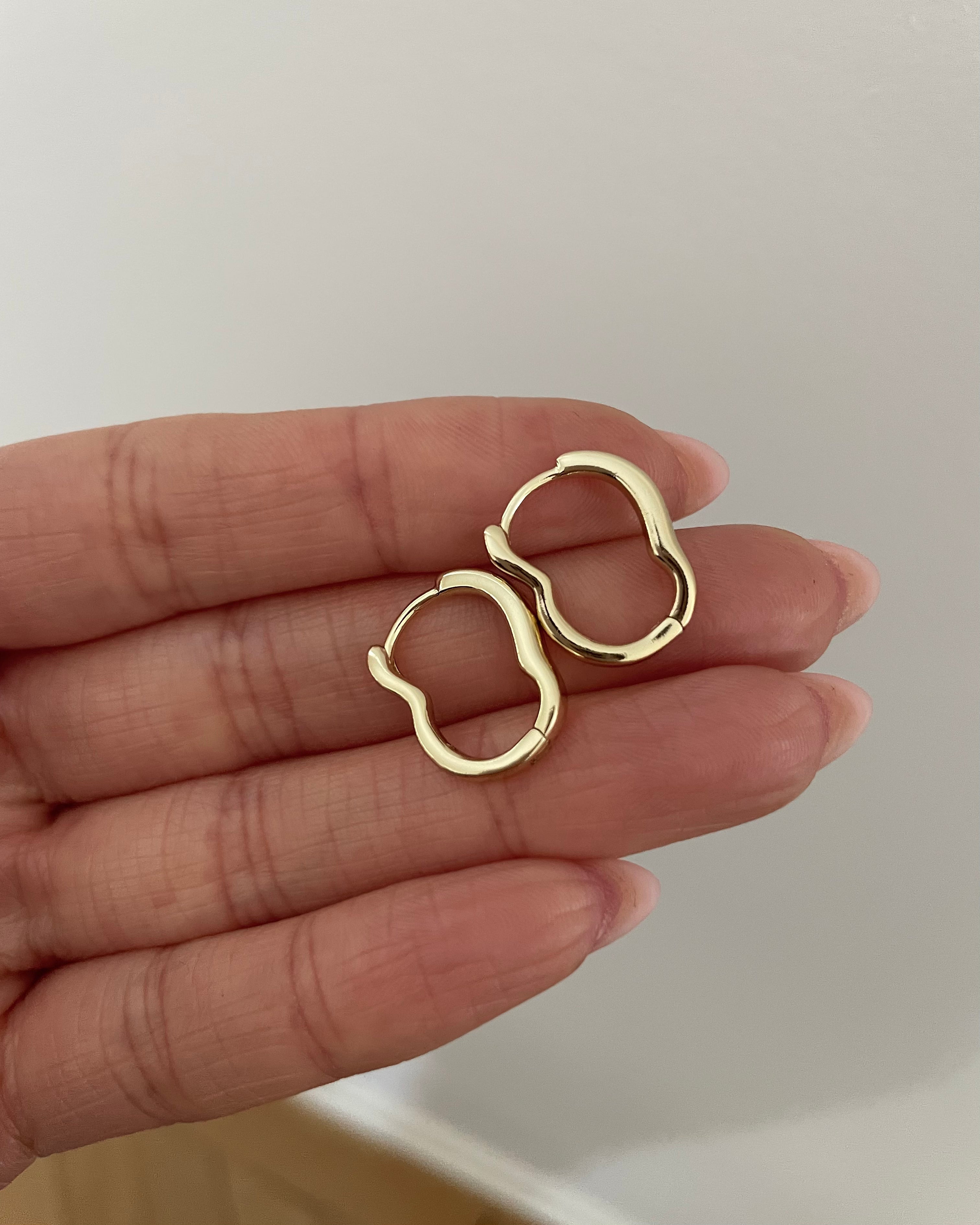 Ohrringe VIP Classic Wave -14K vergoldet